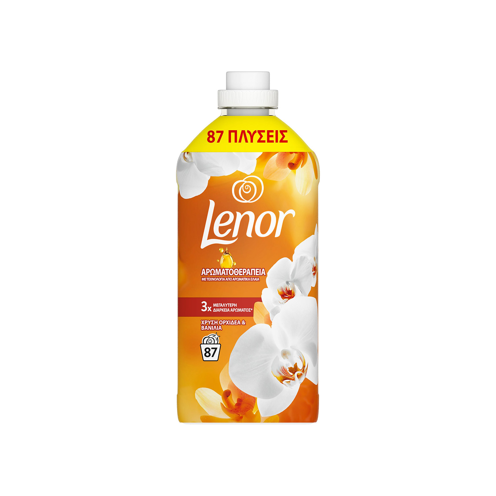 Lenor μαλακτικό ρούχων χρυσή ορχιδέα & βανίλια 1827 ml 87μεζ εικόνα 1