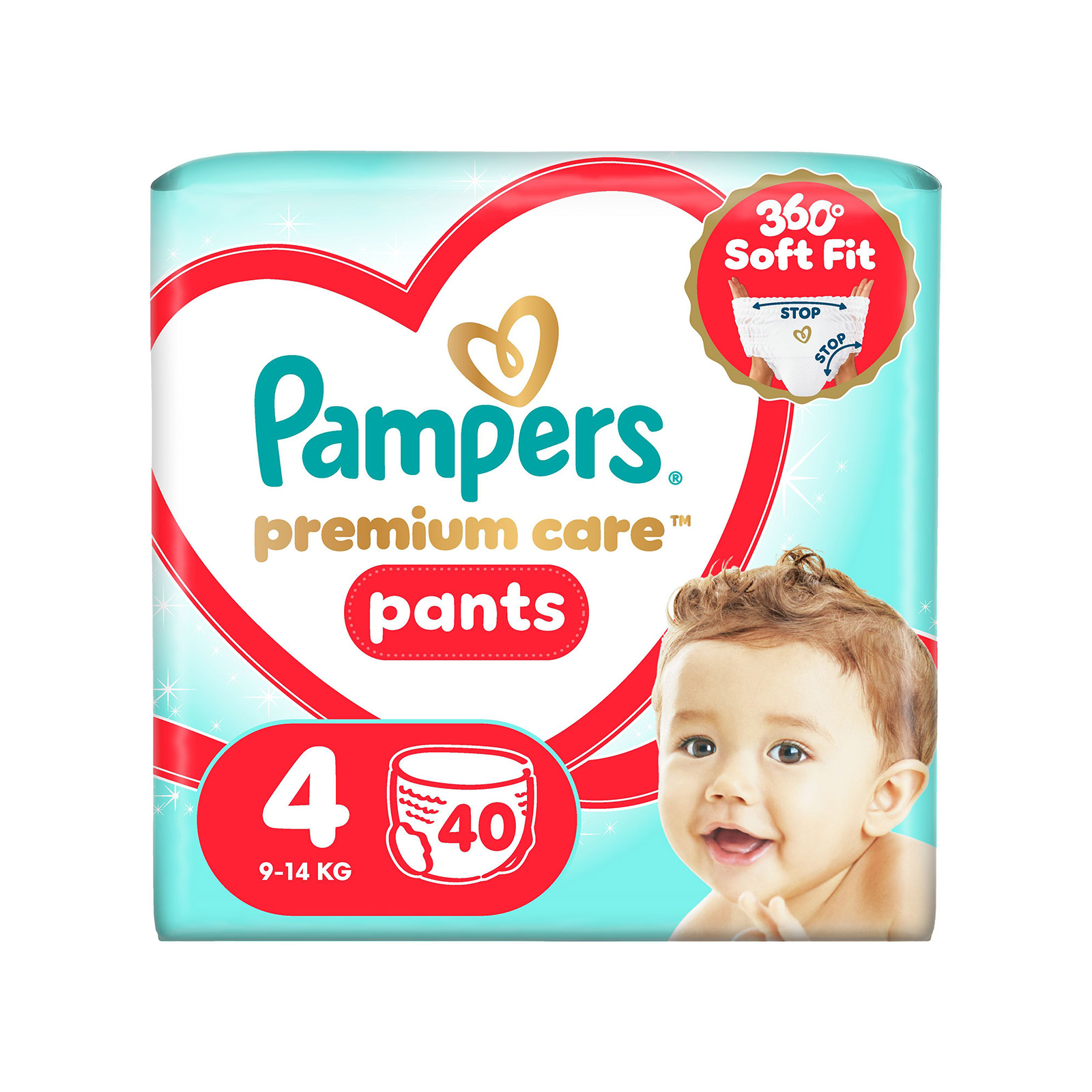 Pampers Premium care πάνες παιδικές Νο 4 / 9-14 kg 40τεμ εικόνα 1