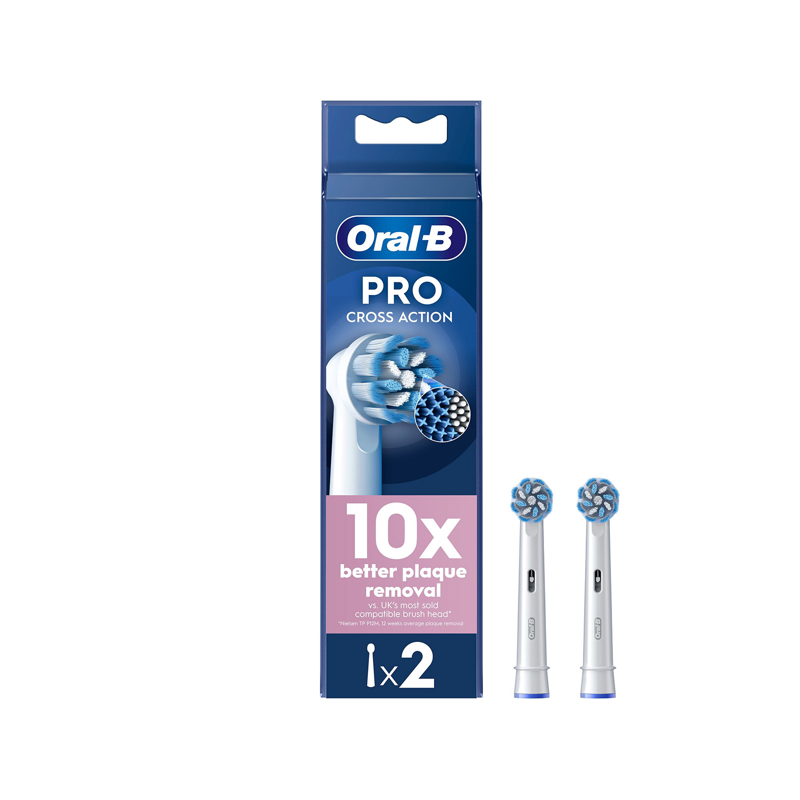 Oral-B Pro Cross Action ανταλλακτικές κεφαλές ηλεκτρικής οδοντόβουρτσας 2τεμ εικόνα 1