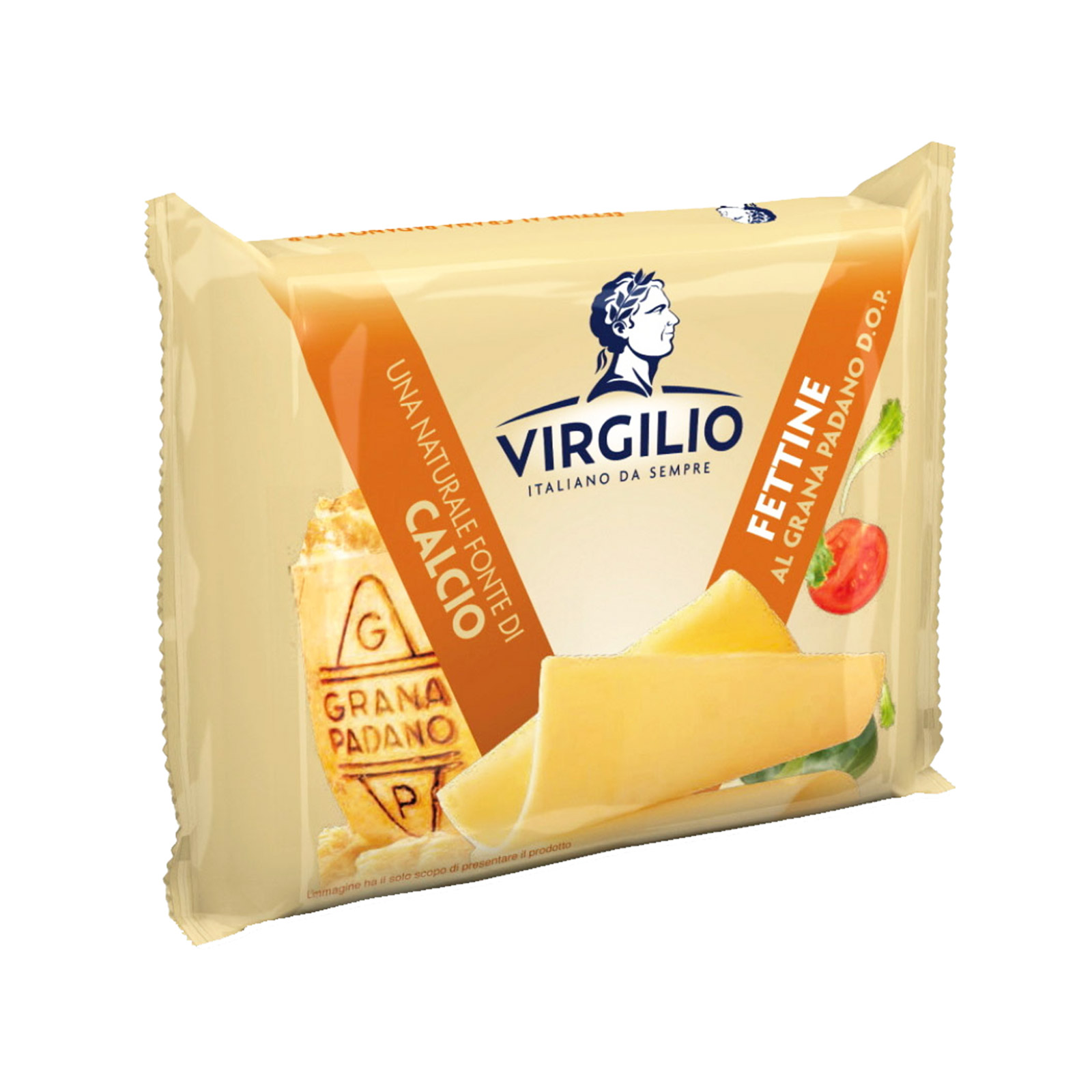 Virgilio τυρί τετηγμένο με grana padano σε φέτες 150g εικόνα 1