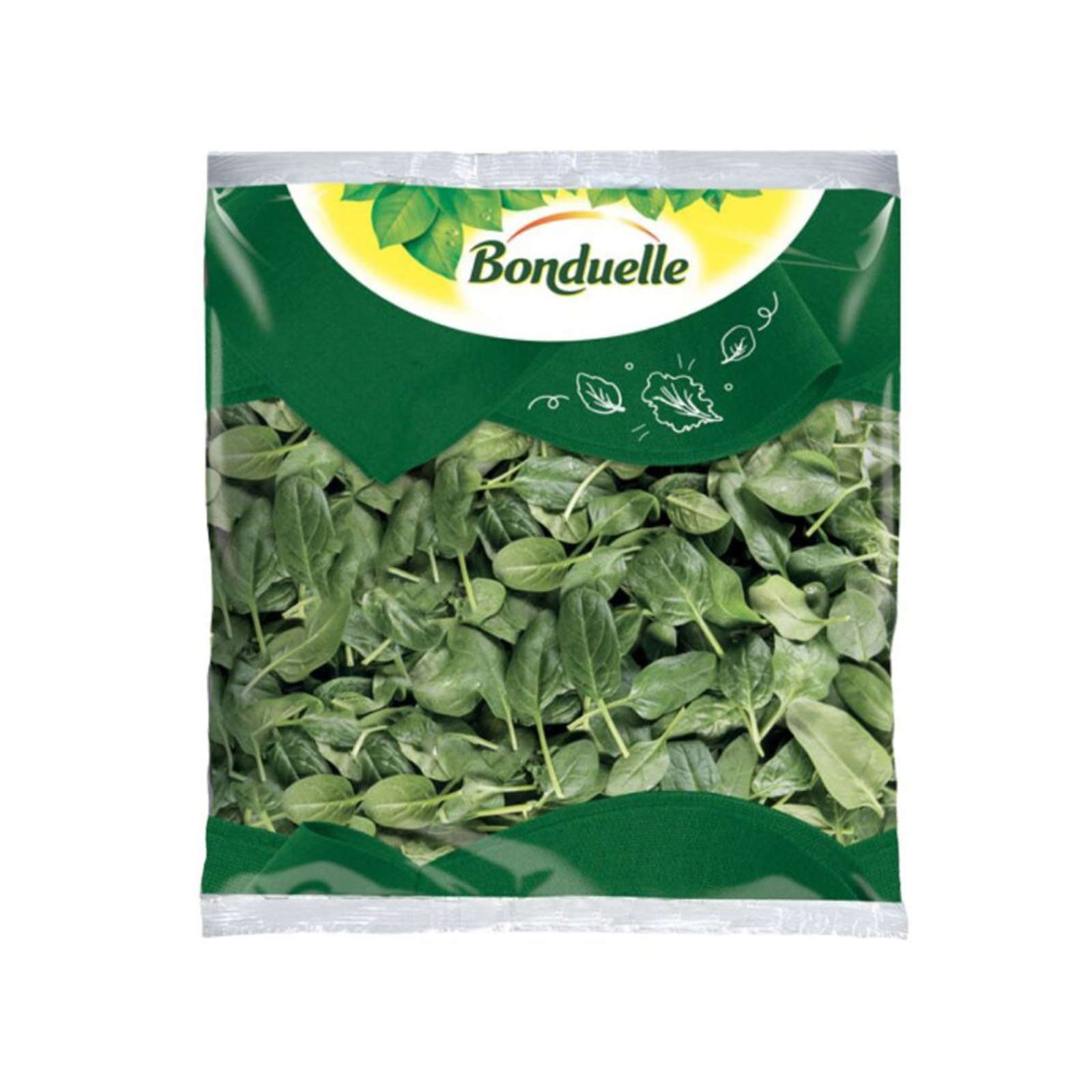 Bonduelle φρέσκια σαλάτα σπανάκι baby 150g εικόνα 1