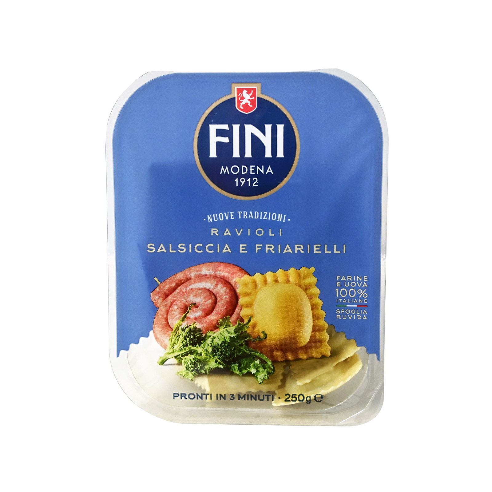 Fini Modena fresh pasta Ravioli Salsiccia E Friarielli 250g image 1