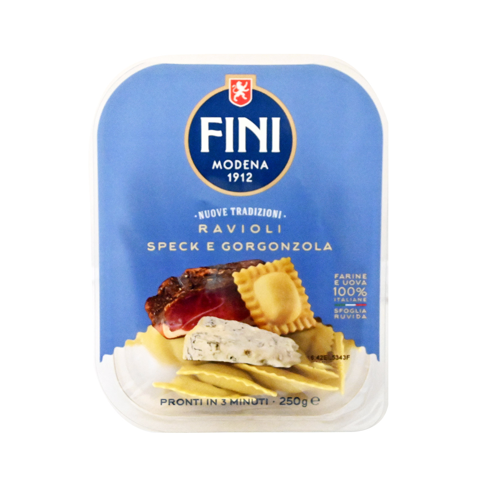 Fini Modena ζυμαρικά φρέσκα ραβιόλια με gorgonzola & speck 250g εικόνα 1