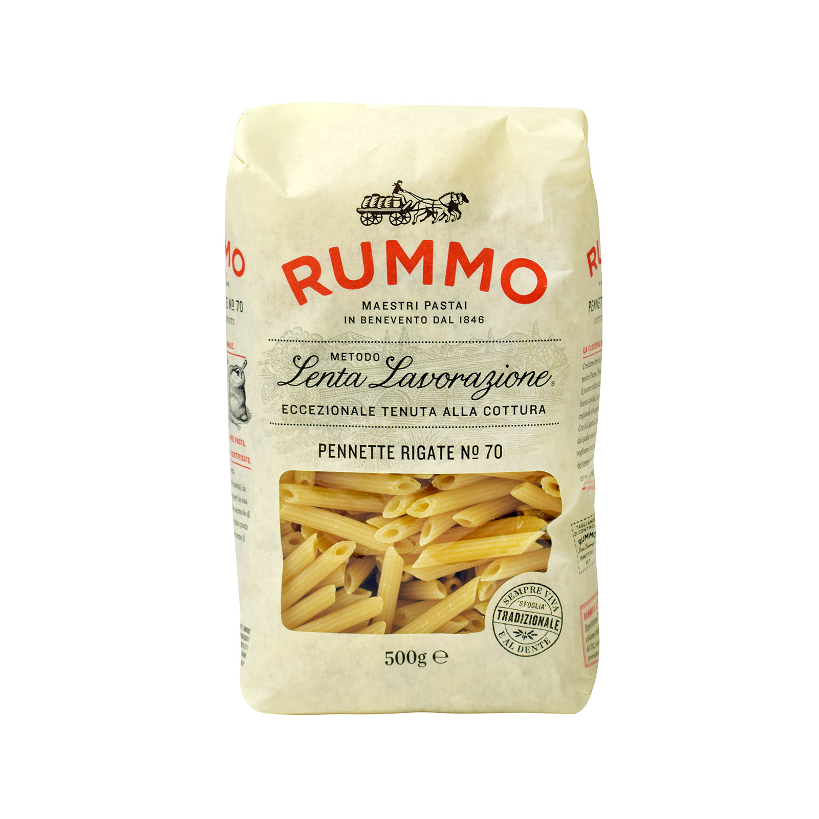 Rummo πάστα ζυμαρικών πέννες ριγέ No. 70 500g εικόνα 1