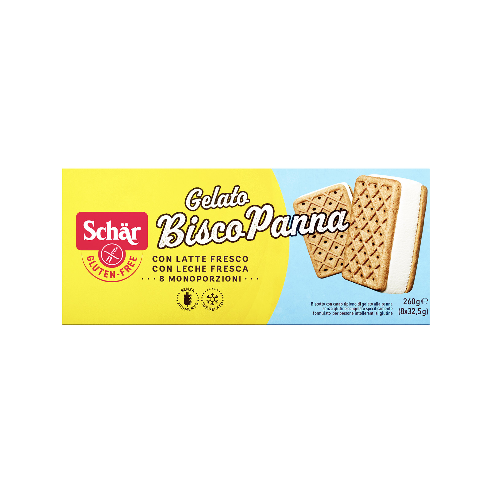 Schar παγωτό πολυσυσκευασια μπισκότο κρεμα 260g εικόνα 1