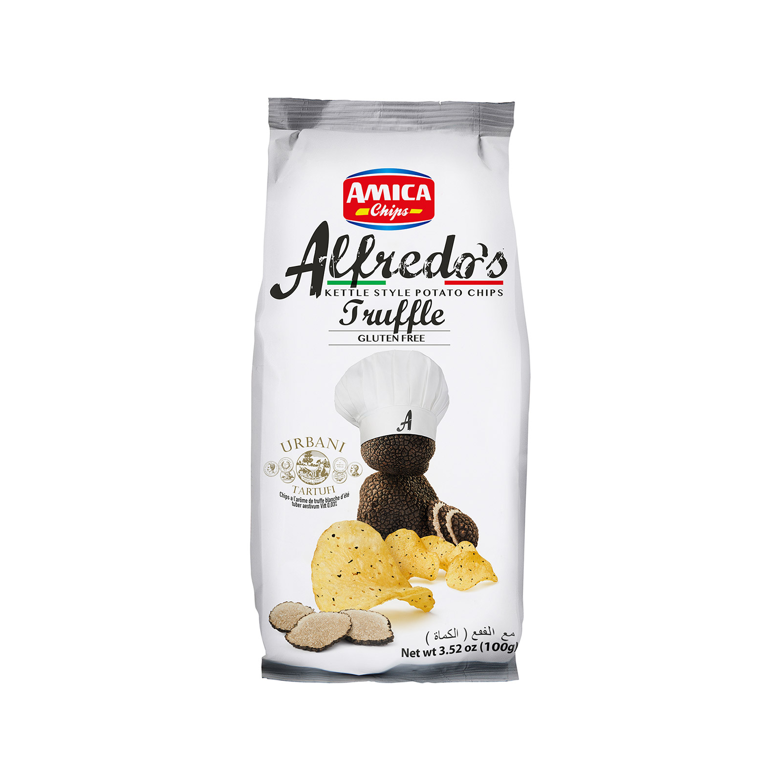 Amica Alfredo's τσιπς πατατάκια black 100g εικόνα 1