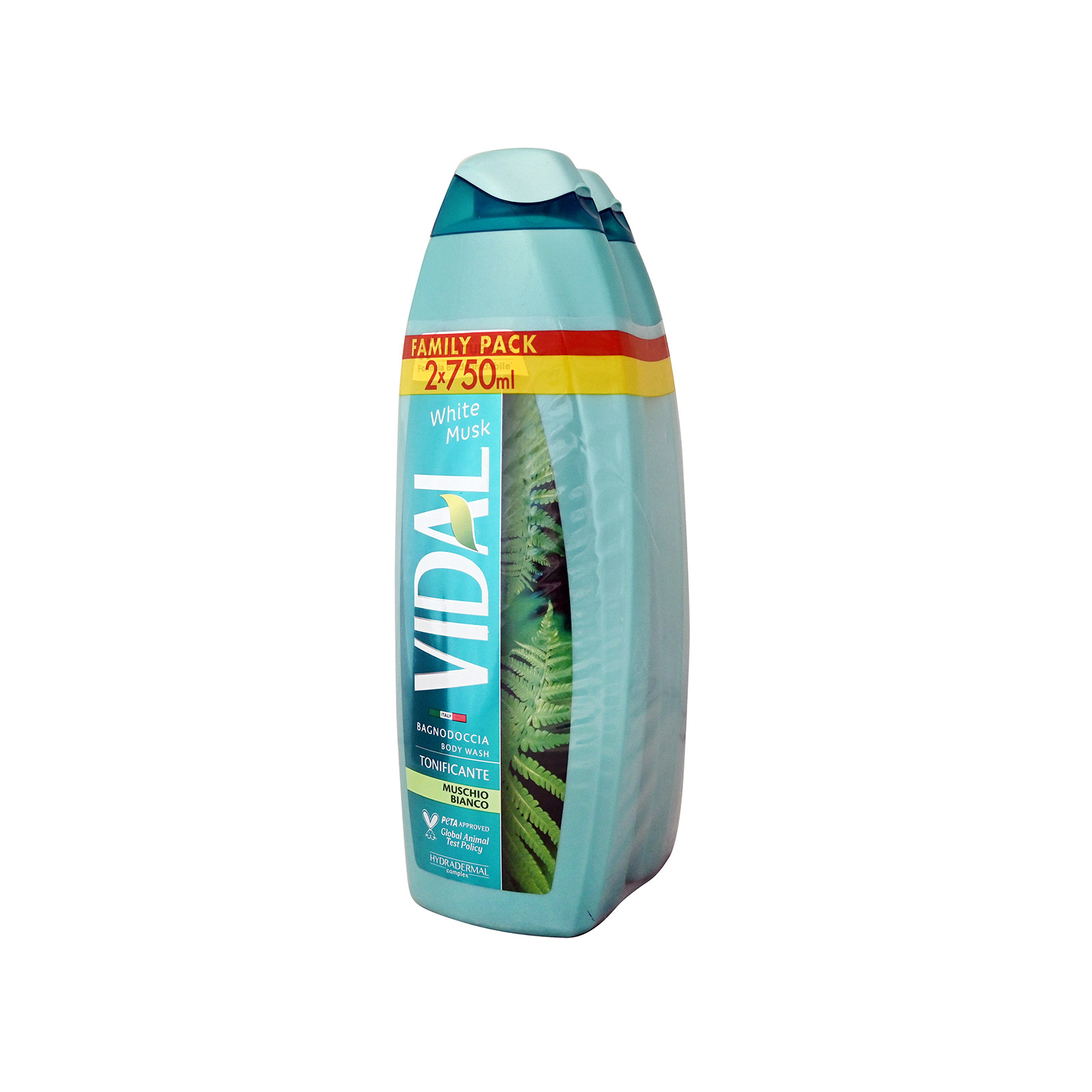 Vidal αφρόλουτρο white musk 2x750ml εικόνα 1