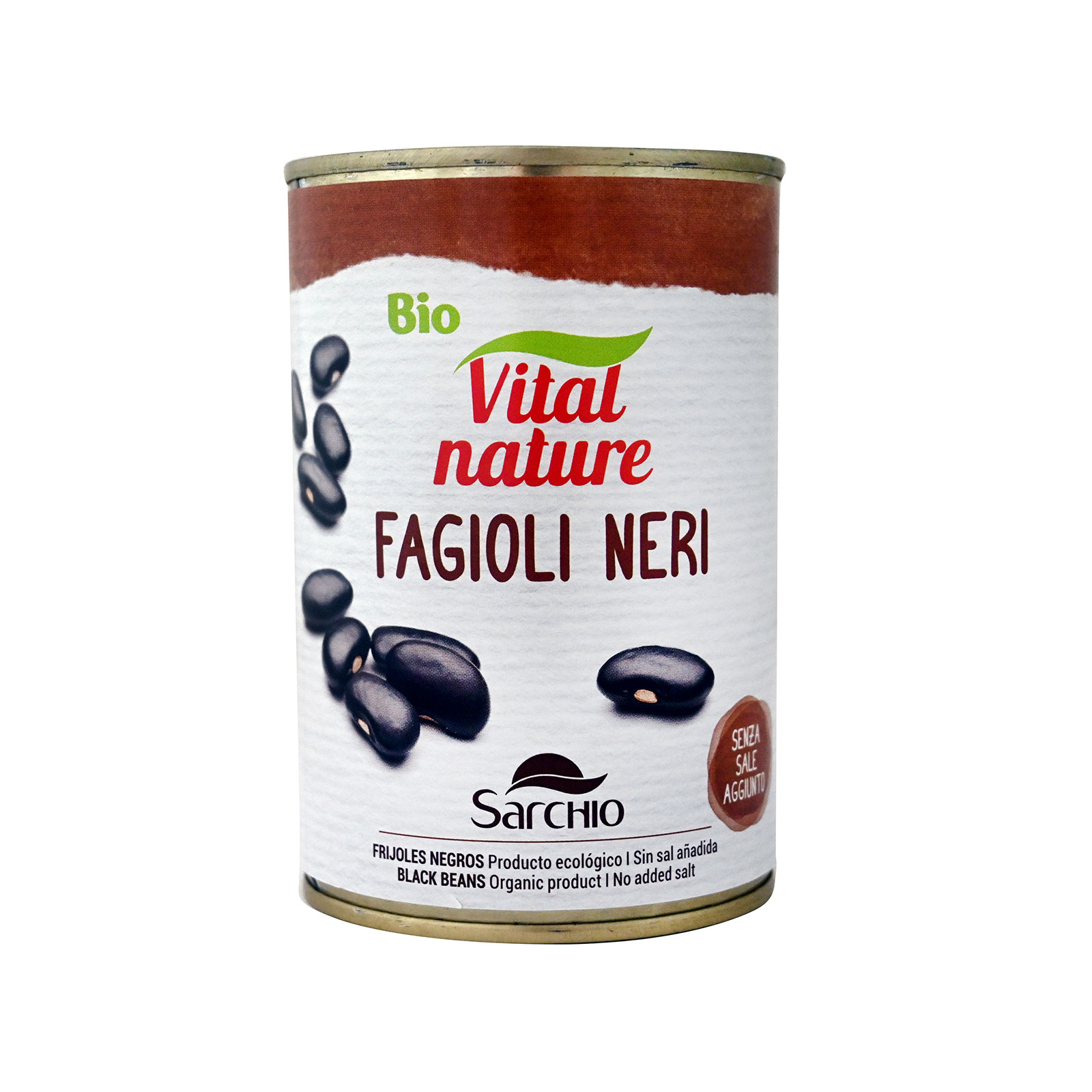 Sarchio boiled black beans 400g (drained weight 240g) image 1