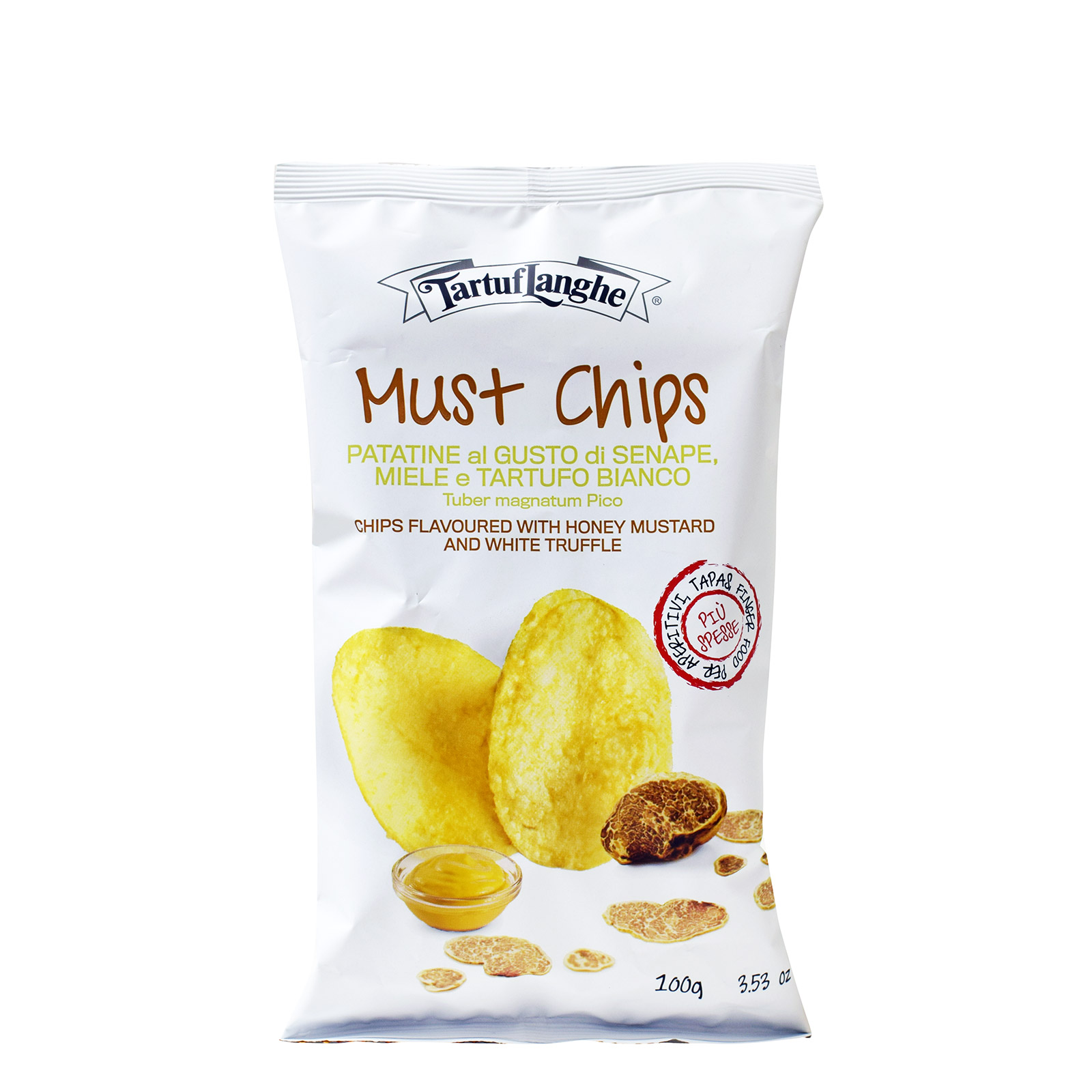 Tartuflanghe Must chips τσιπς πατατάκια honey mustard & white truffle 100g εικόνα 1
