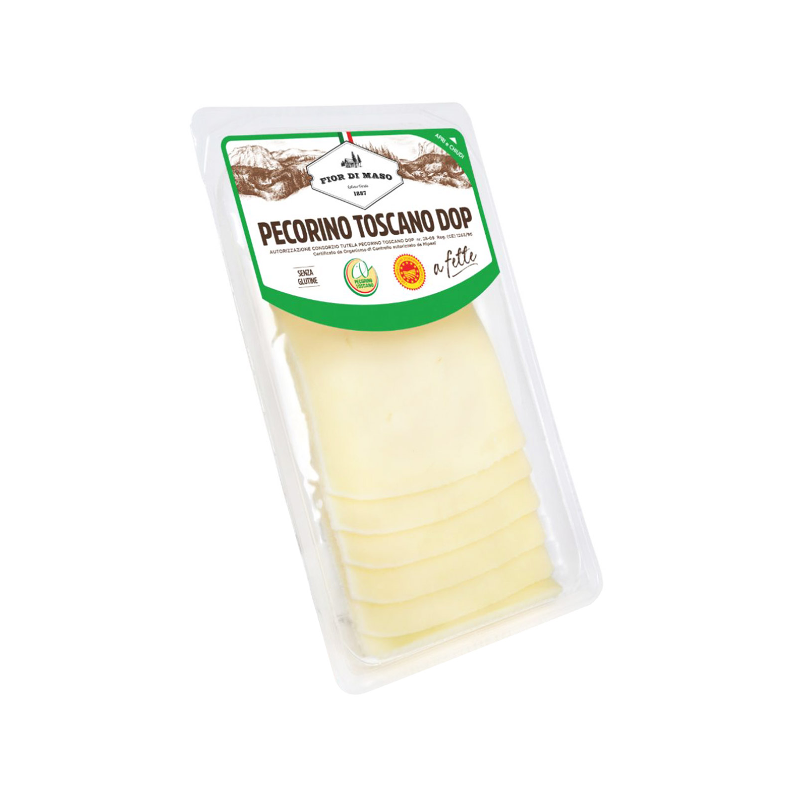 Fior di maso Toscano τυρί πεκορίνο σε φέτες 110g εικόνα 1