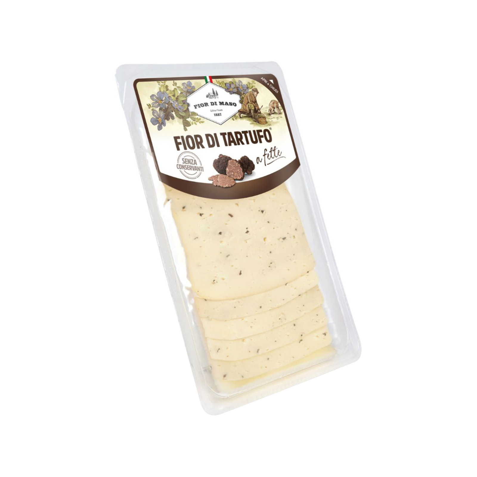 Fior di maso τυρί τρούφα σε φέτες 110g εικόνα 1