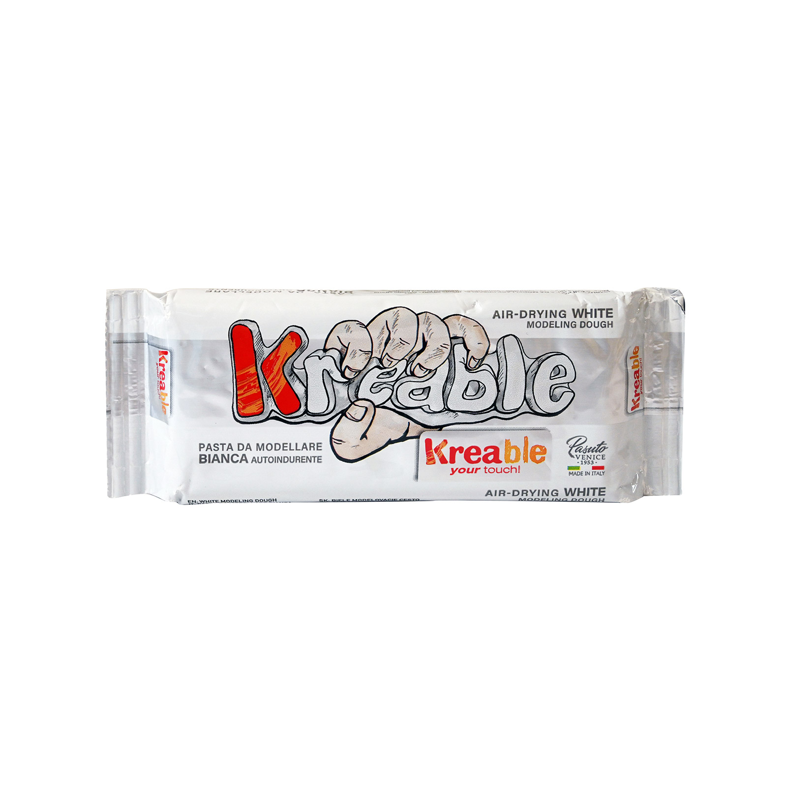 Kreable πηλός κατασκευής λευκός 500g εικόνα 1