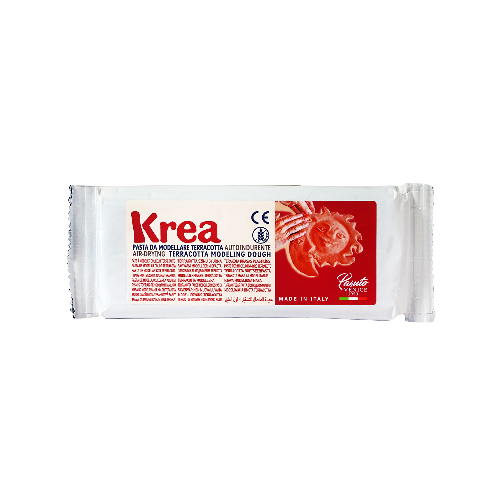 Kreable πηλός κατασκευής καφέ 500g εικόνα 1
