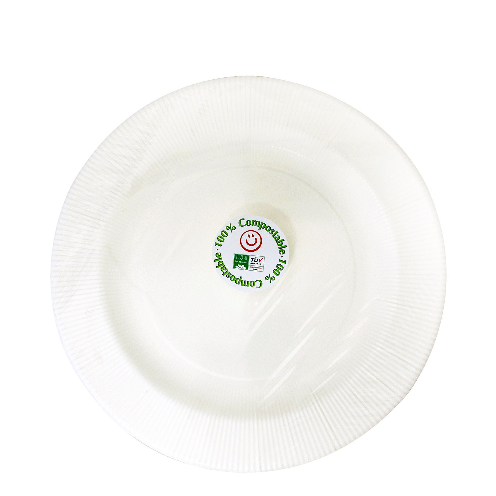 Exclusive Trade Extra πιάτα χάρτινα λευκά 27εκ 8τεμ εικόνα 1