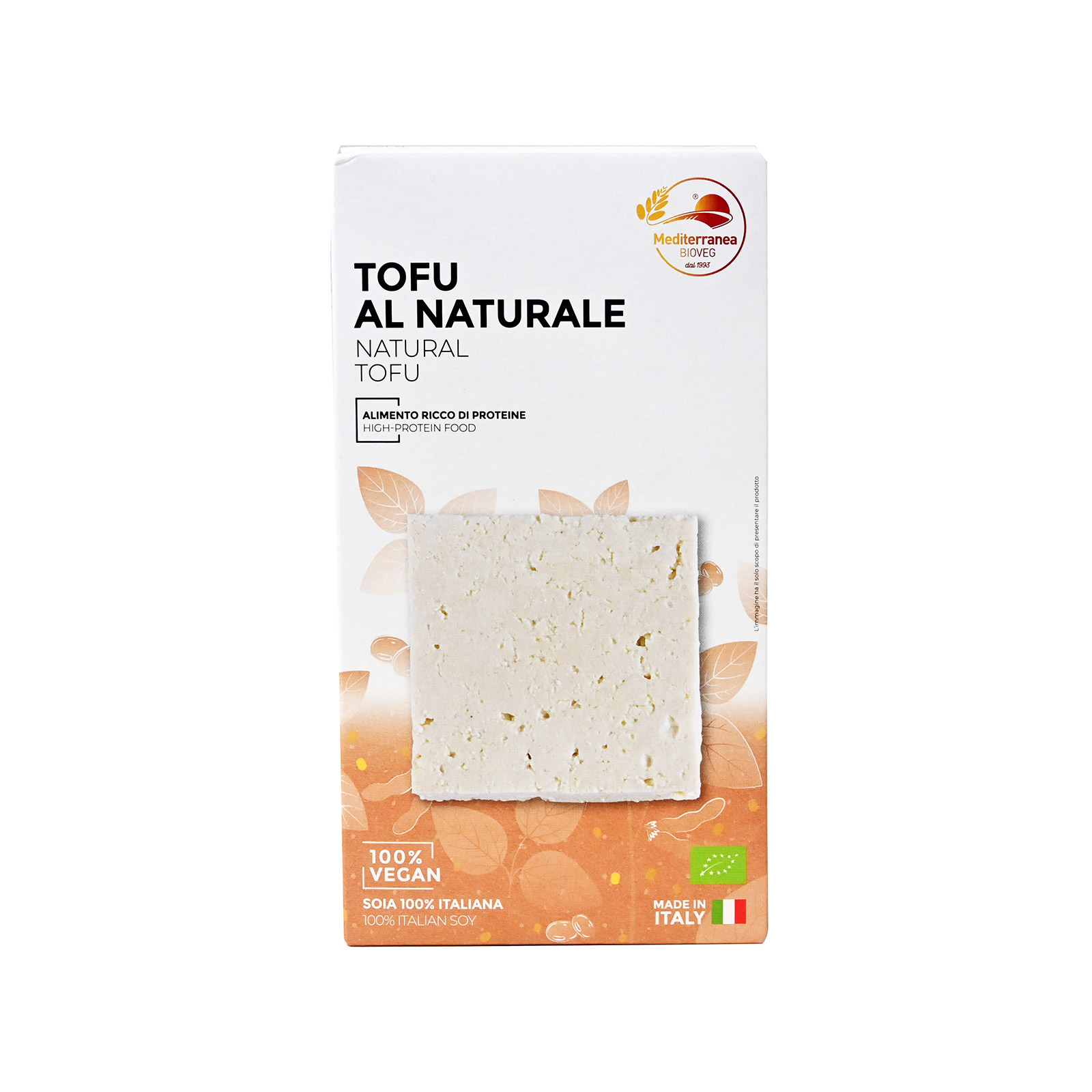 Mediterranea Bio φυτικό προϊόν tofu φυσικό 200g εικόνα 1