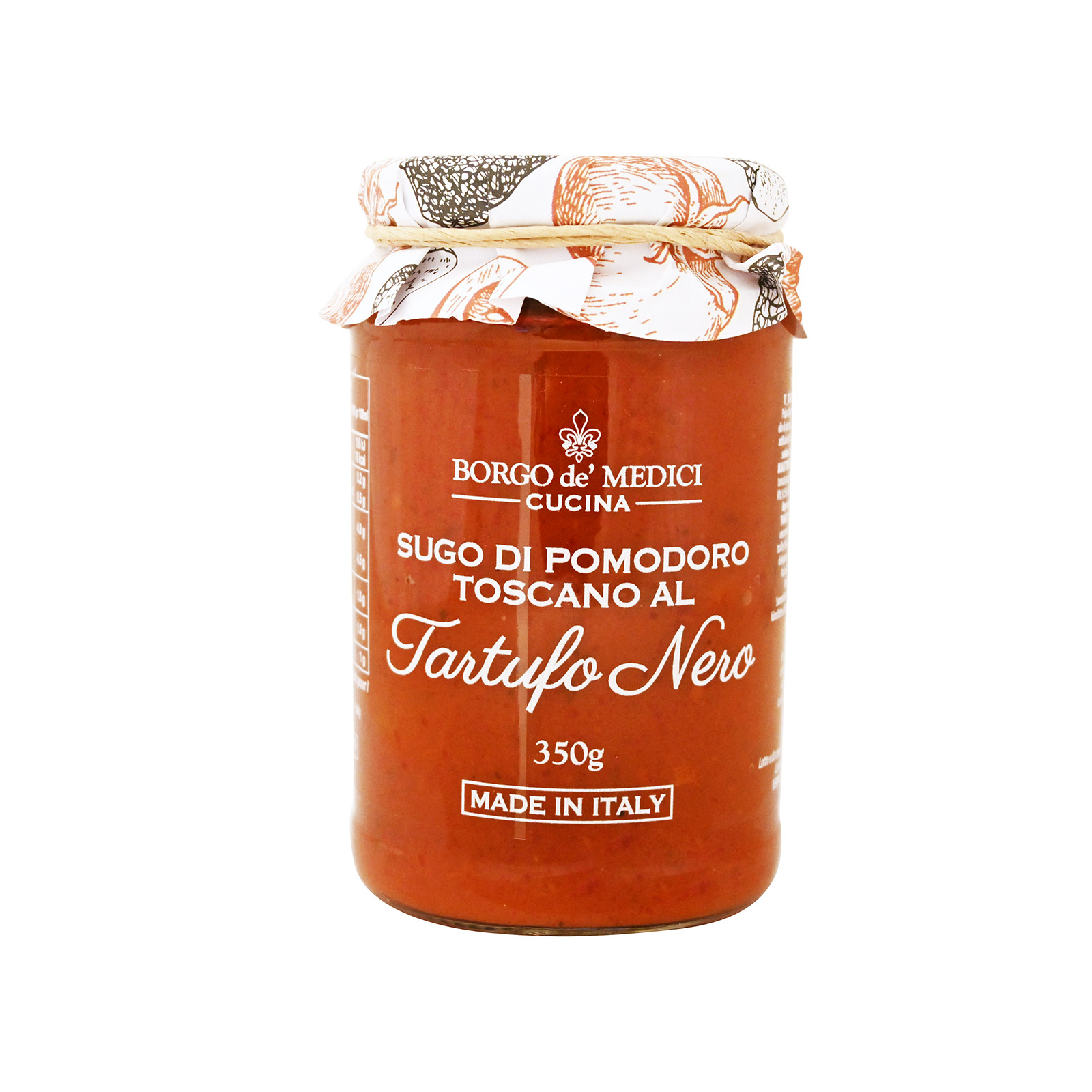 Borgo de' Medici σάλτσα ντομάτας με μαύρη τρούφα 340g εικόνα 1