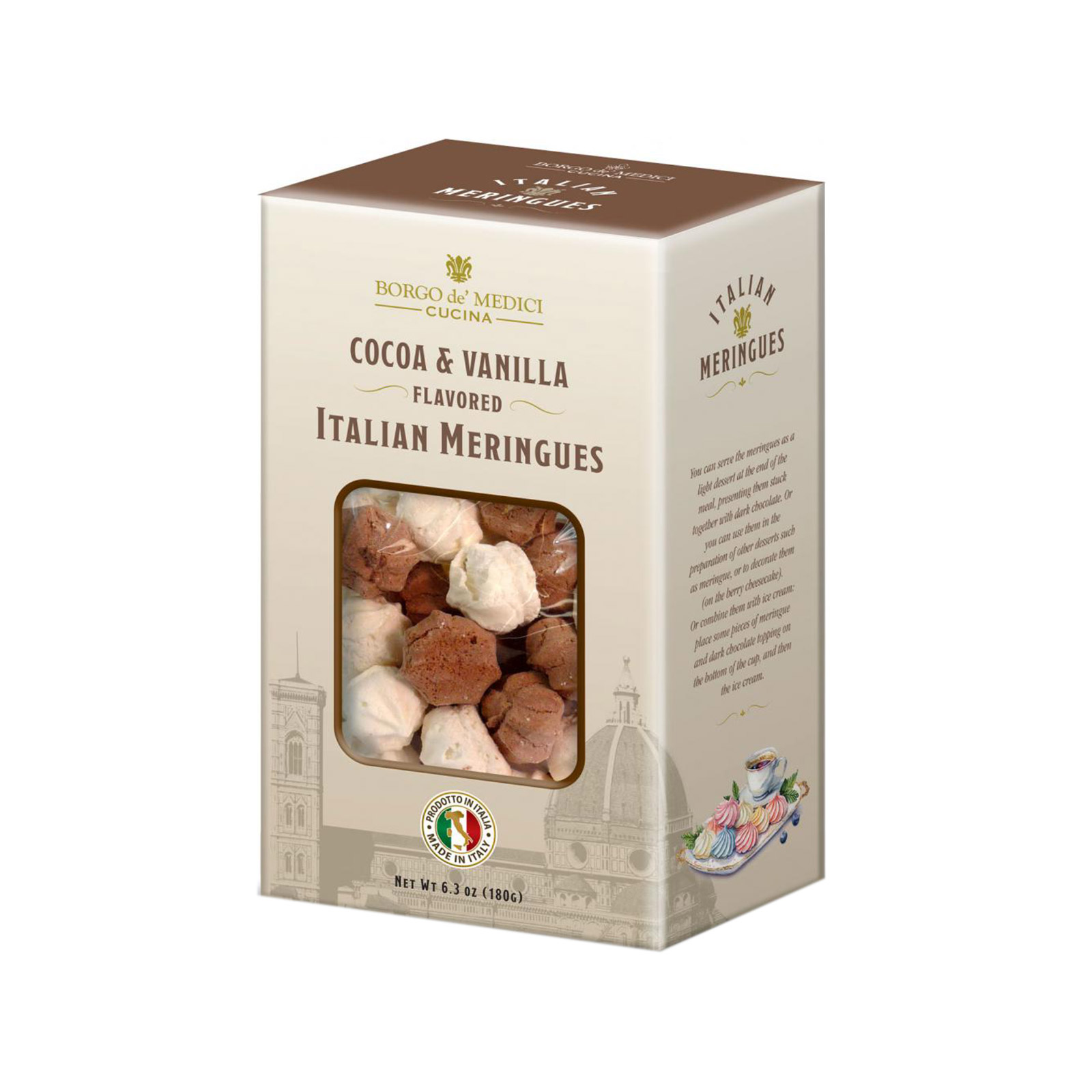 Borgo de' Medici μαρέγκες σοκολάτα & βανίλια 180g εικόνα 1