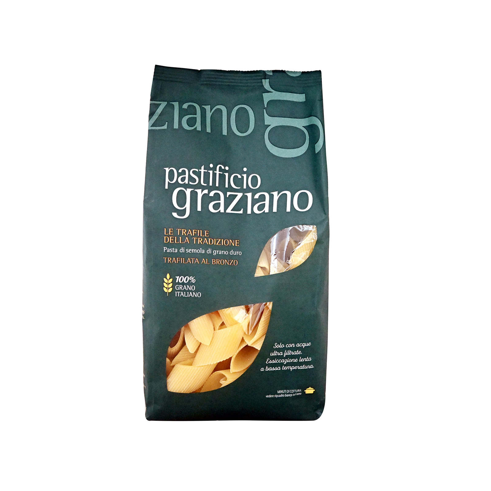 Pastificio Graziano pasta mezzi bombardoni rigati 500g image 1