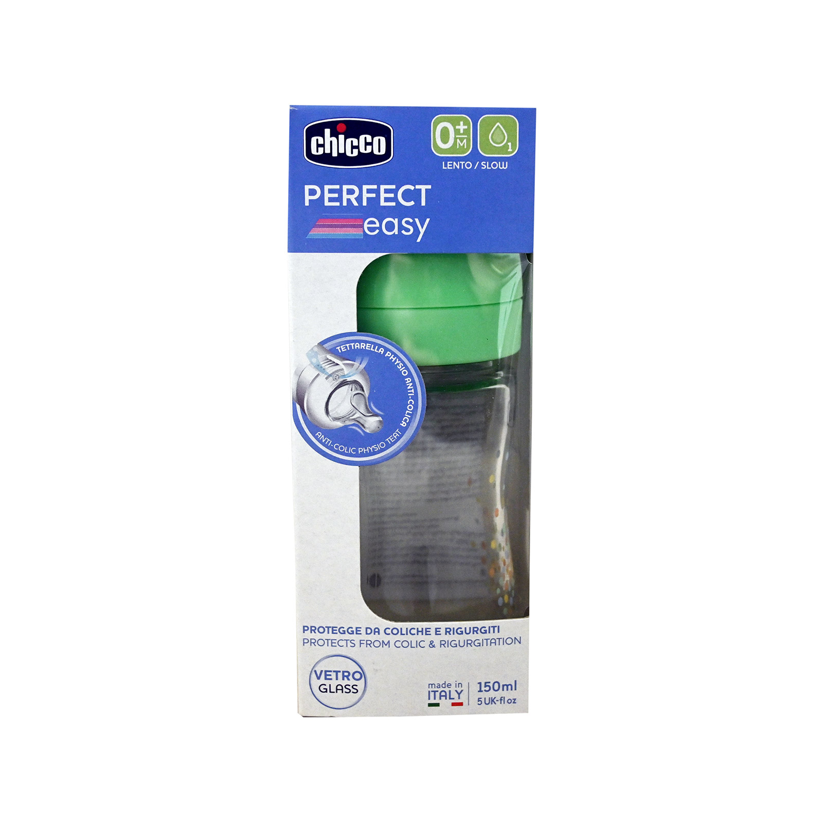 Chicco Perfect easy μπιμπερό γυάλινο 0+ μηνών - 150 ml εικόνα 1