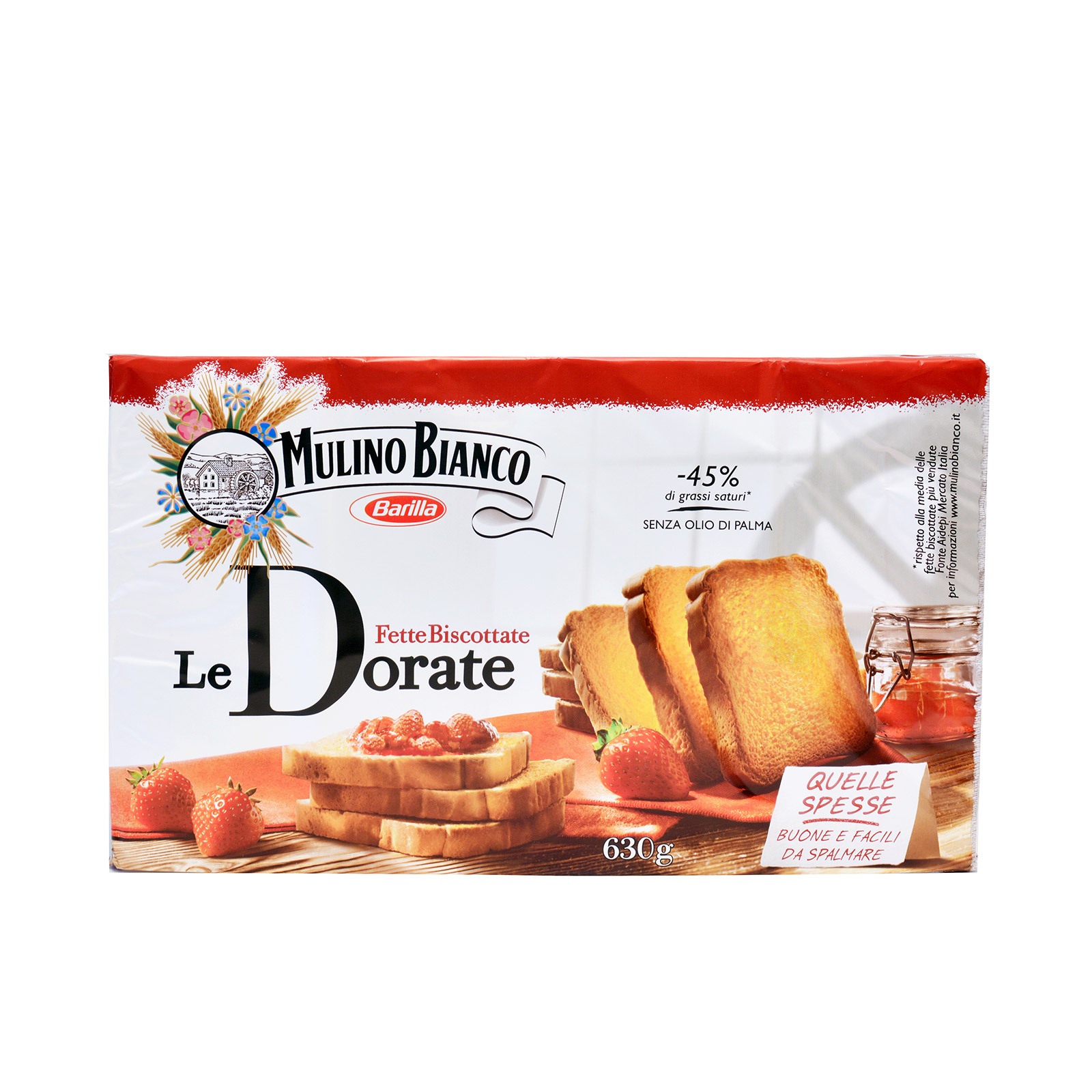 Mulino Bianco Le dorate φρυγανιές σταρένιες 630g εικόνα 1