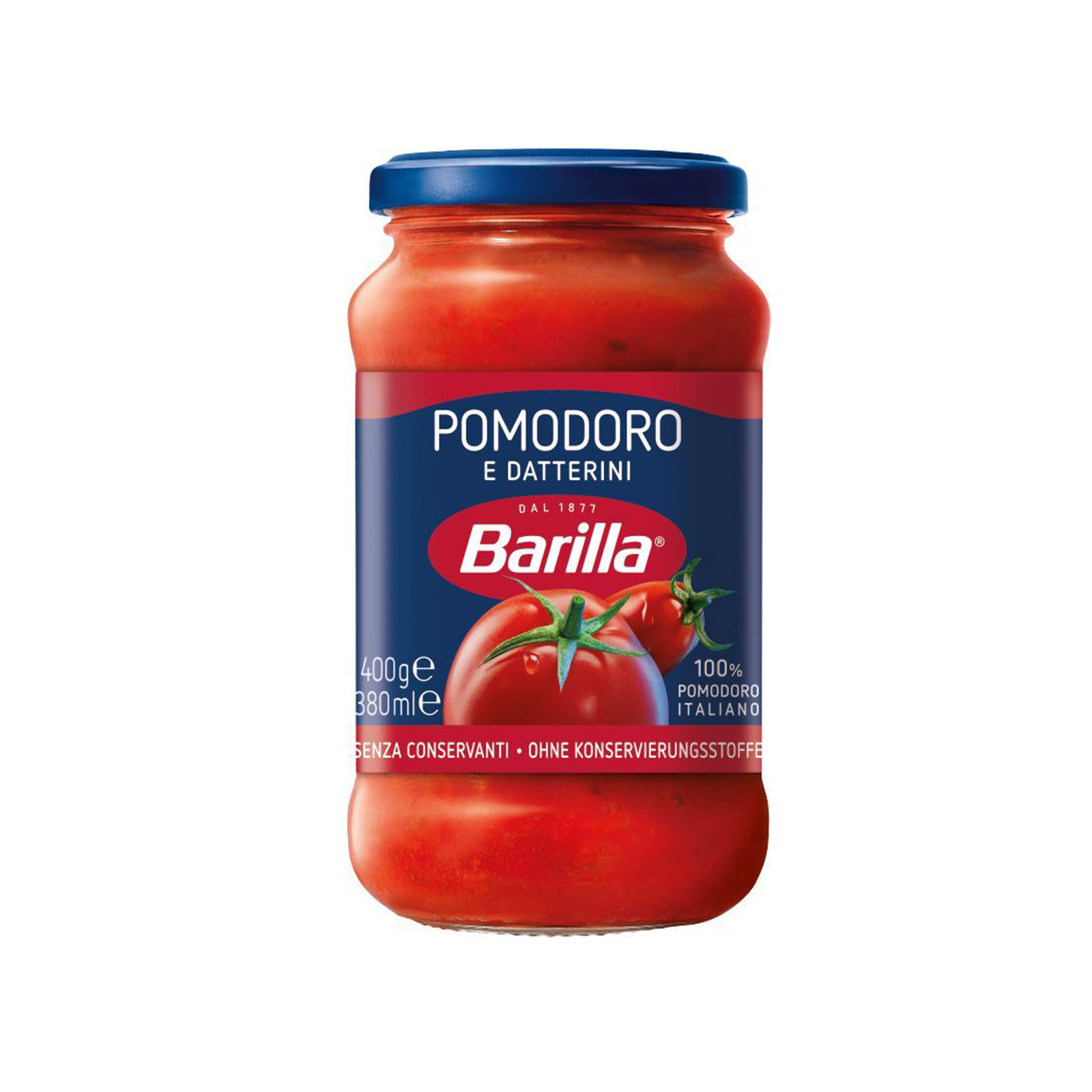 Barilla σάλτσα έτοιμη ντομάτας απο ντομάτα & ντοματίνια datterini 400g εικόνα 1