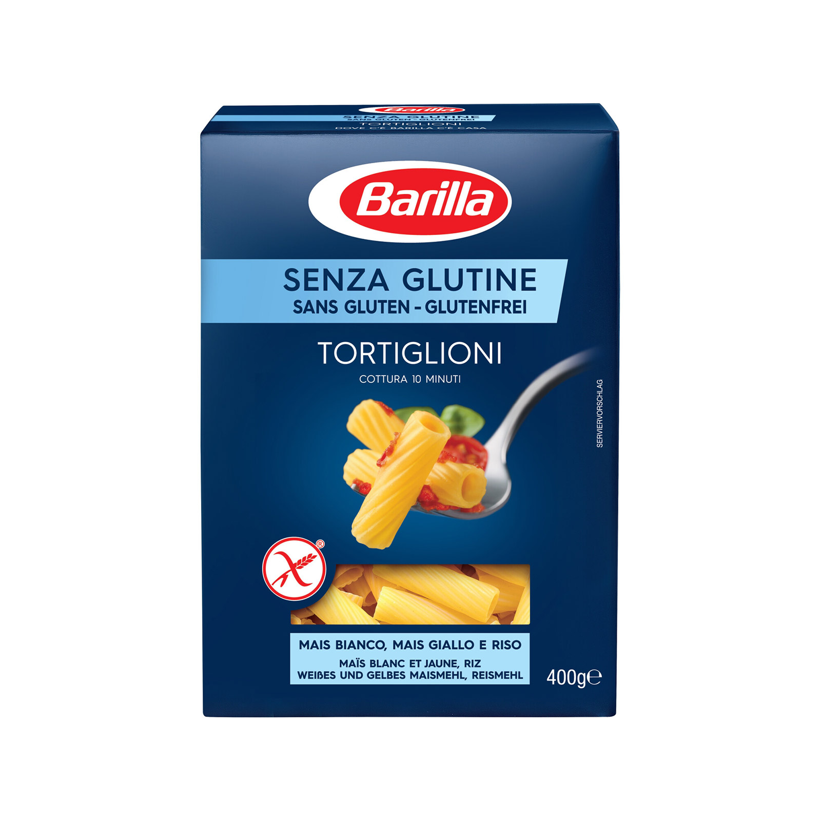 Barilla Senza glutine πάστα ζυμαρικών tortiglioni 400g εικόνα 1