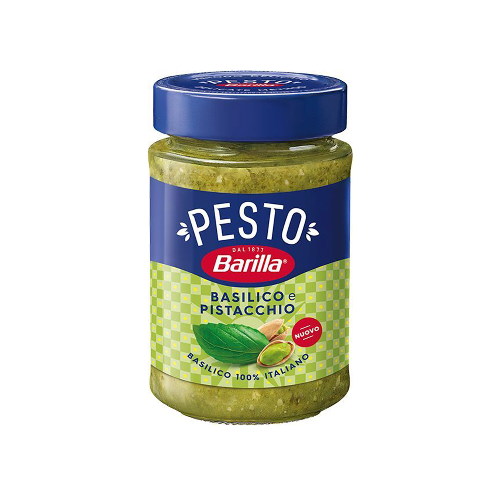 Barilla σάλτσα ζυμαρικών pesto basilico &pistacchio 190g εικόνα 1