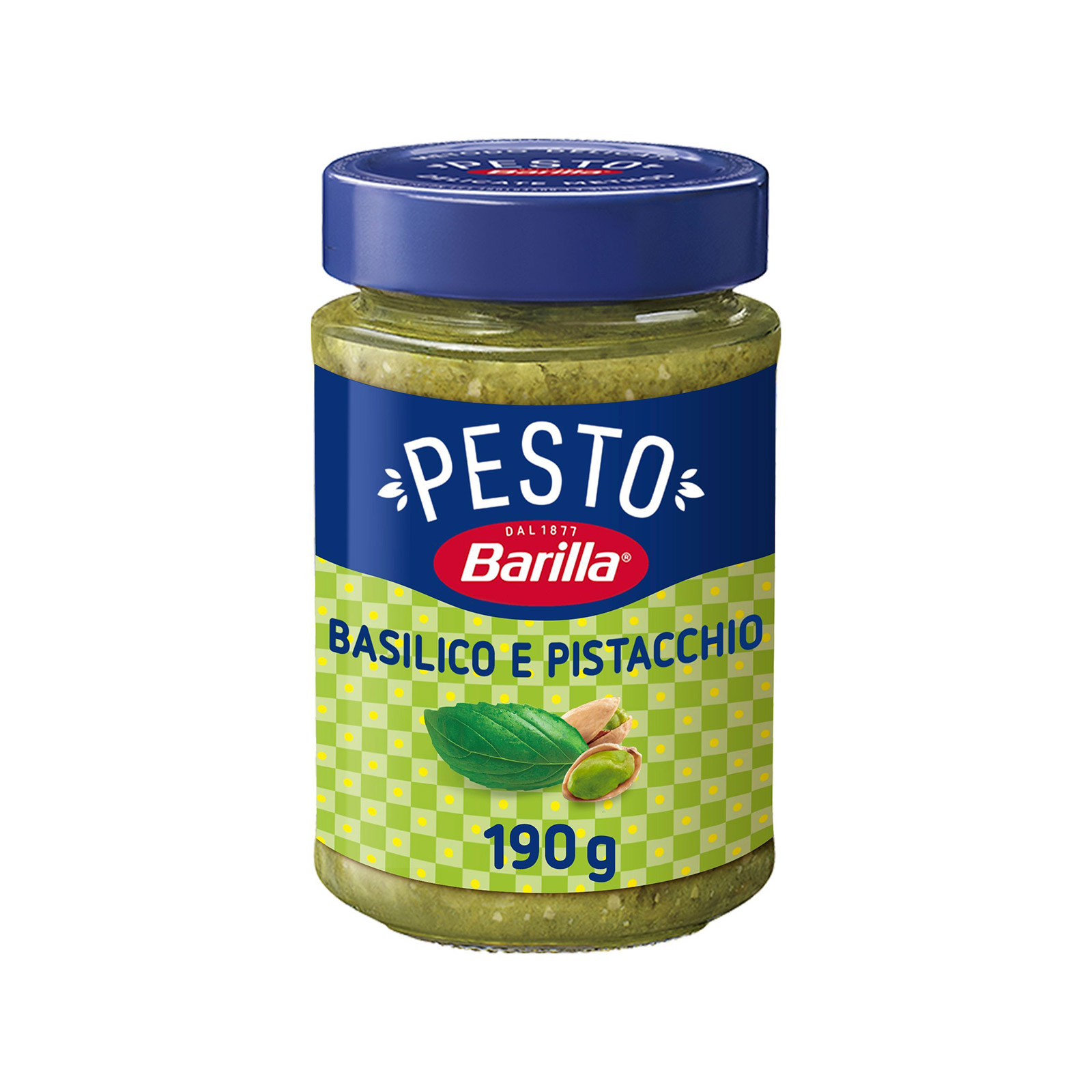 Barilla pasta sauce Pesto Basilico & Pistachio 190g image 1