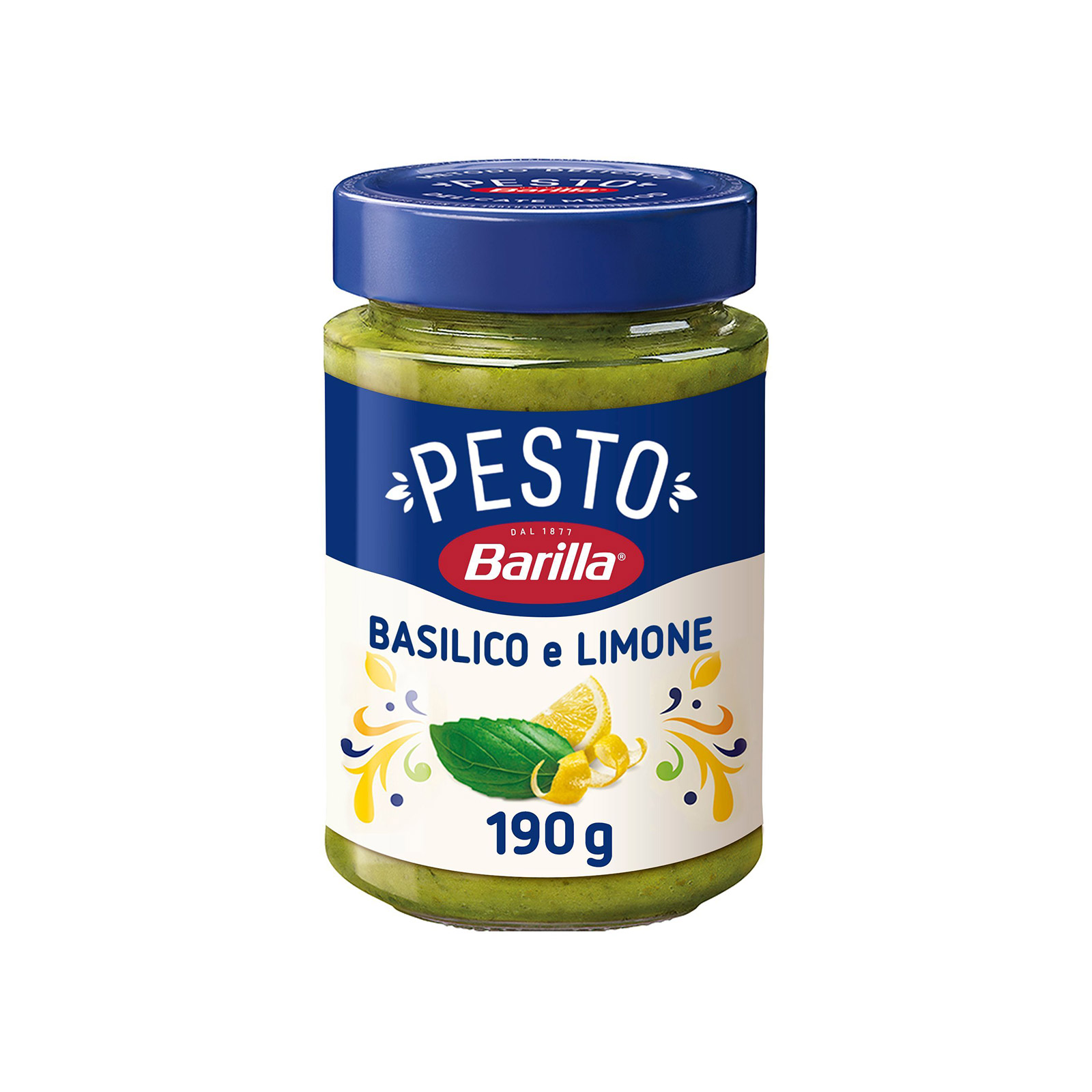 Barilla σάλτσα pesto basilico limone 190g εικόνα 1