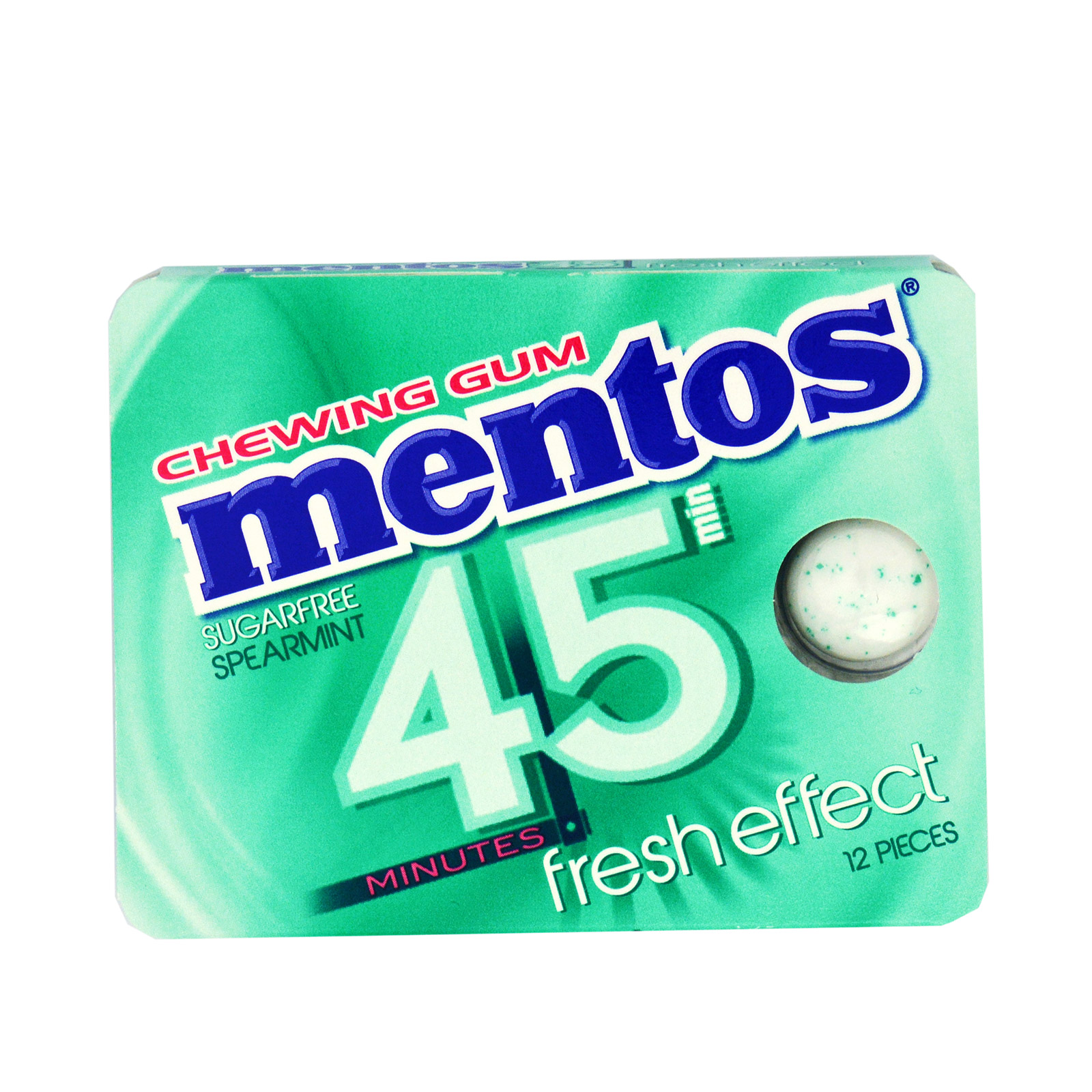 Mentos 45 minutes fresh effect τσίχλες spearmint 18g εικόνα 1