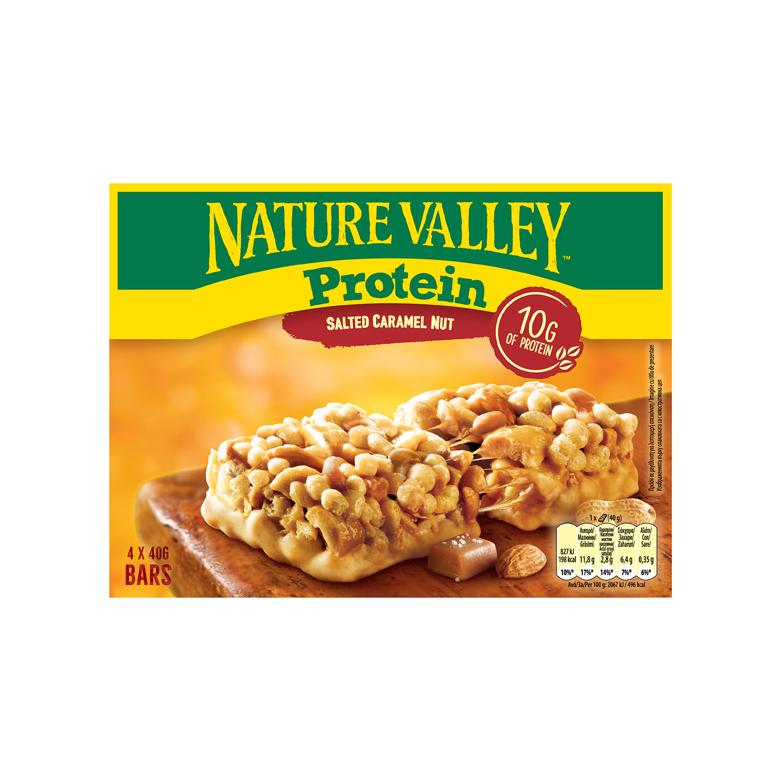 Nature Valley Protein μπάρα πρωτεΐνης salted caramel nut 4x40g εικόνα 1
