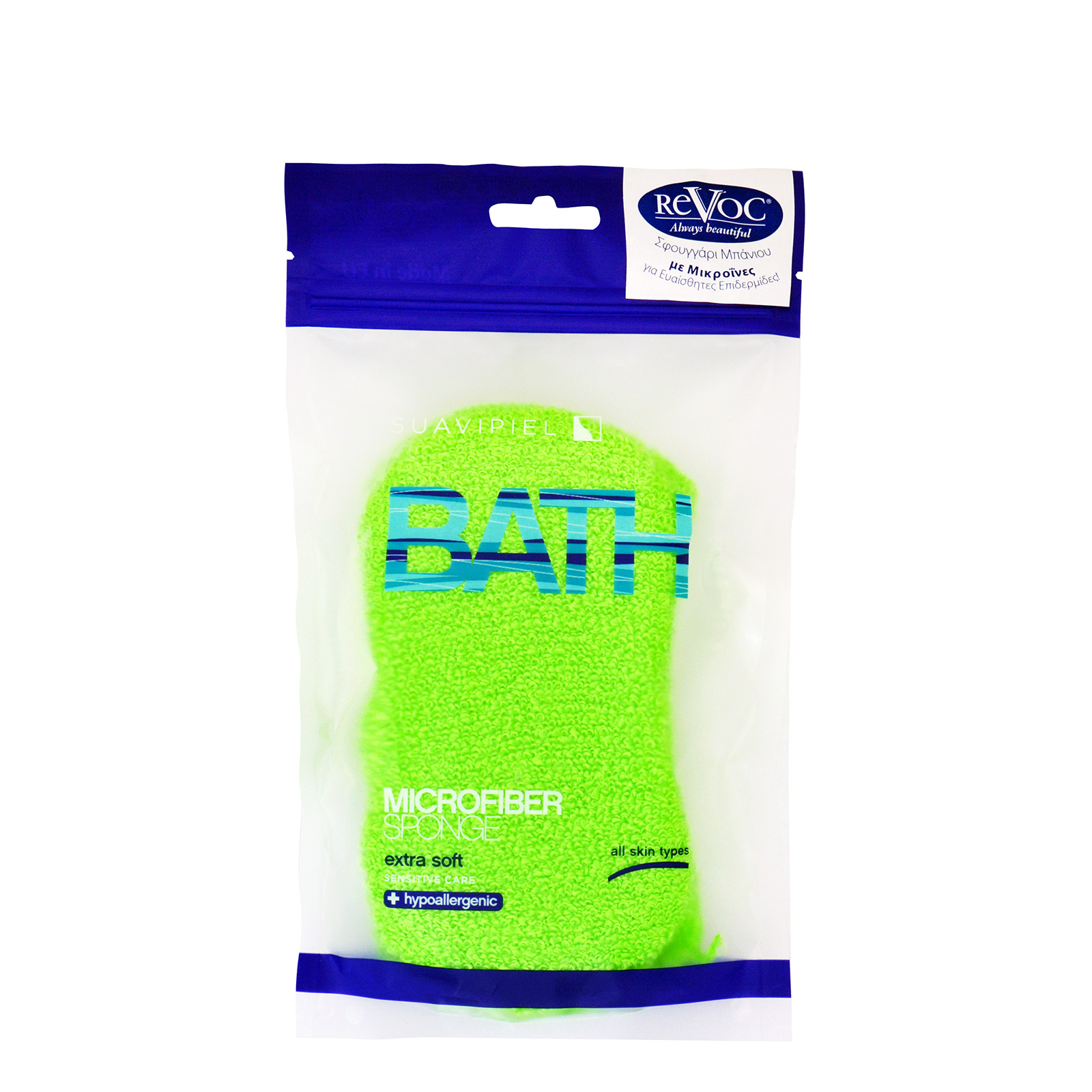 Revoc σφουγγάρι σώματος μικροινών extra soft/πράσινο εικόνα 1