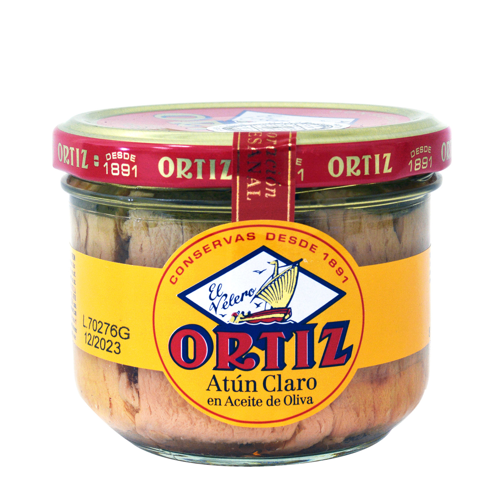 Ortiz Atun Claro Yellowfin tuna in olive oil 220g image 1