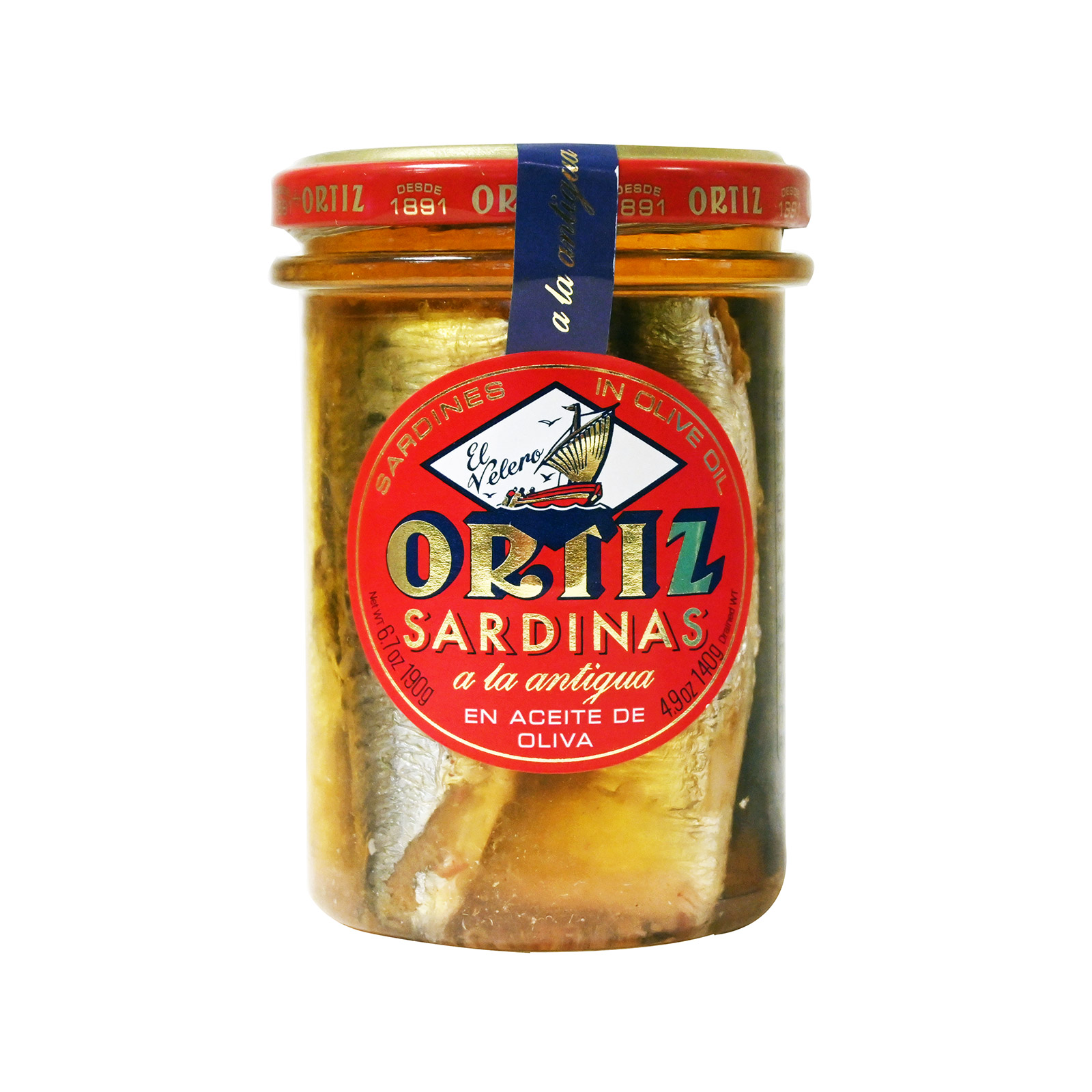 Ortiz sardines in olive oil 190g image 1