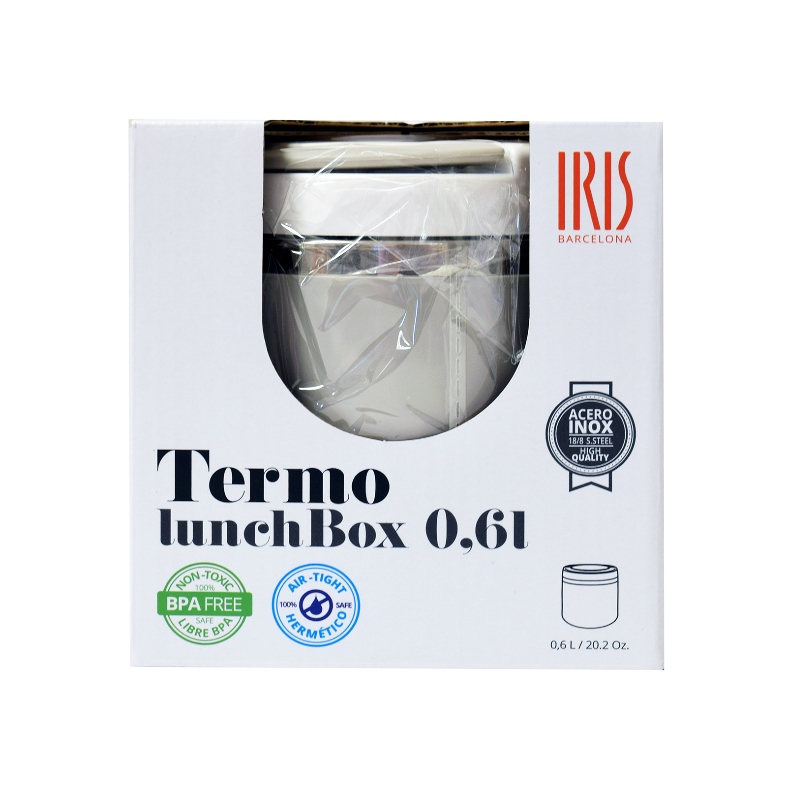 Iris 8333 ισοθερμικό δοχείο φαγητού γκρι 0,6λτ εικόνα 1