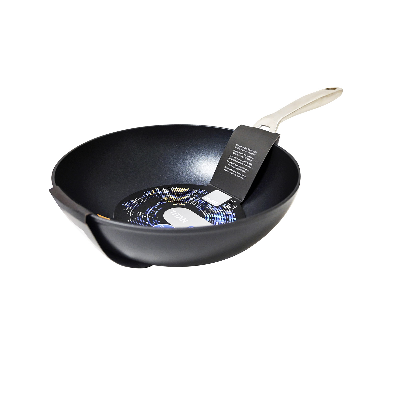 Ibili 465330 titan σκεύος wok 30εκ. εικόνα 1