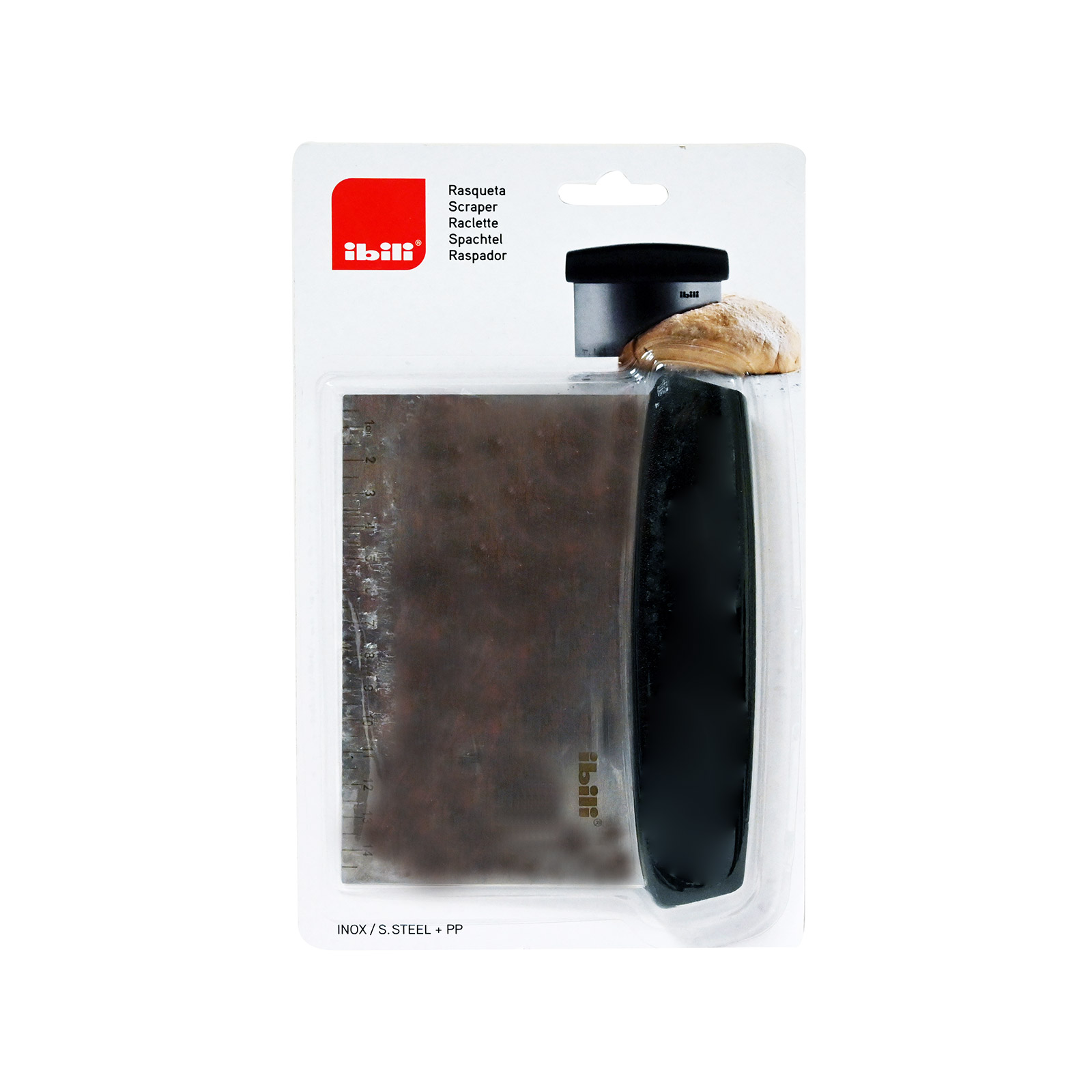 Ibili 738100 ξύστρα - κοφτης ζύμης εικόνα 1