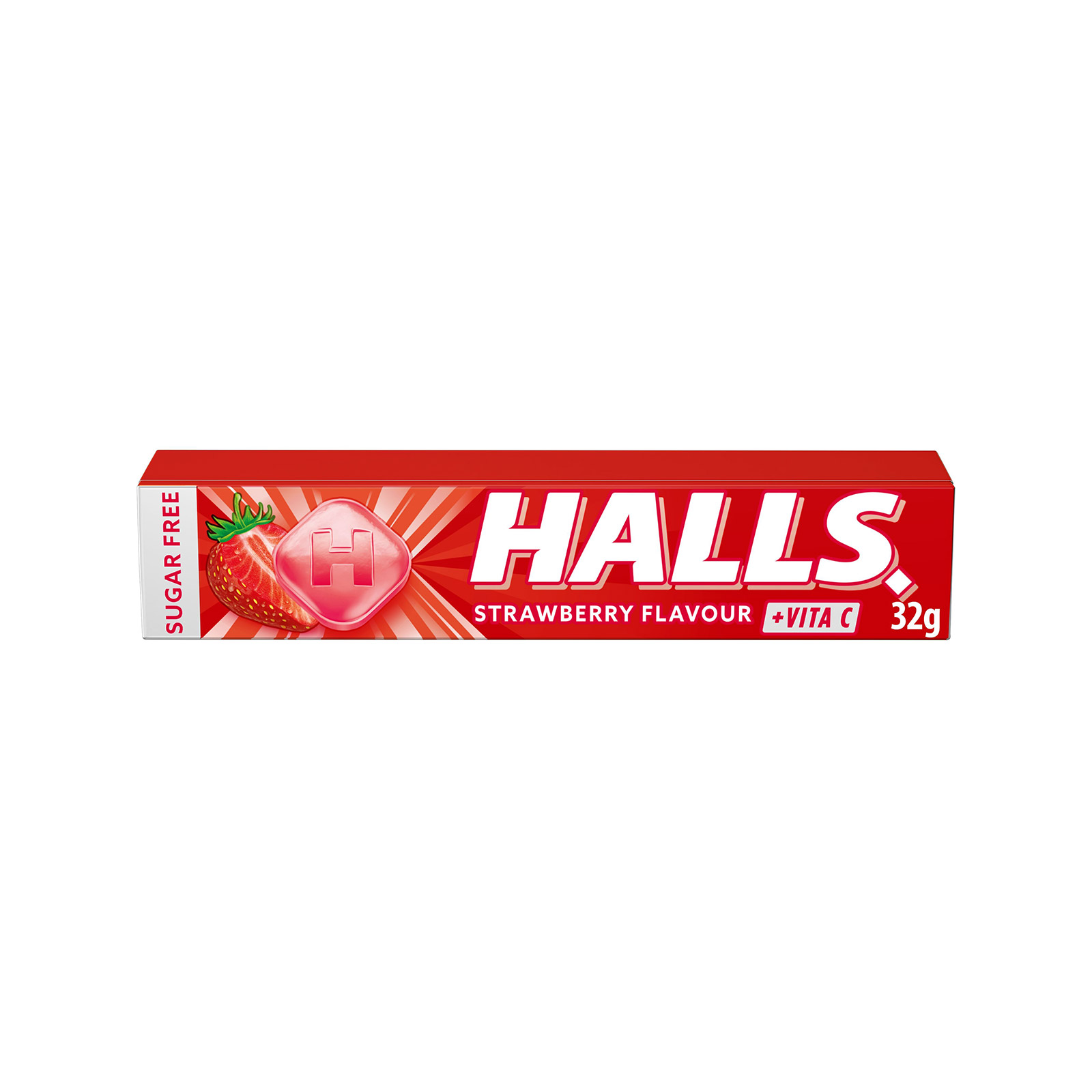 Halls Vita c καραμέλες φράουλα 32g εικόνα 1