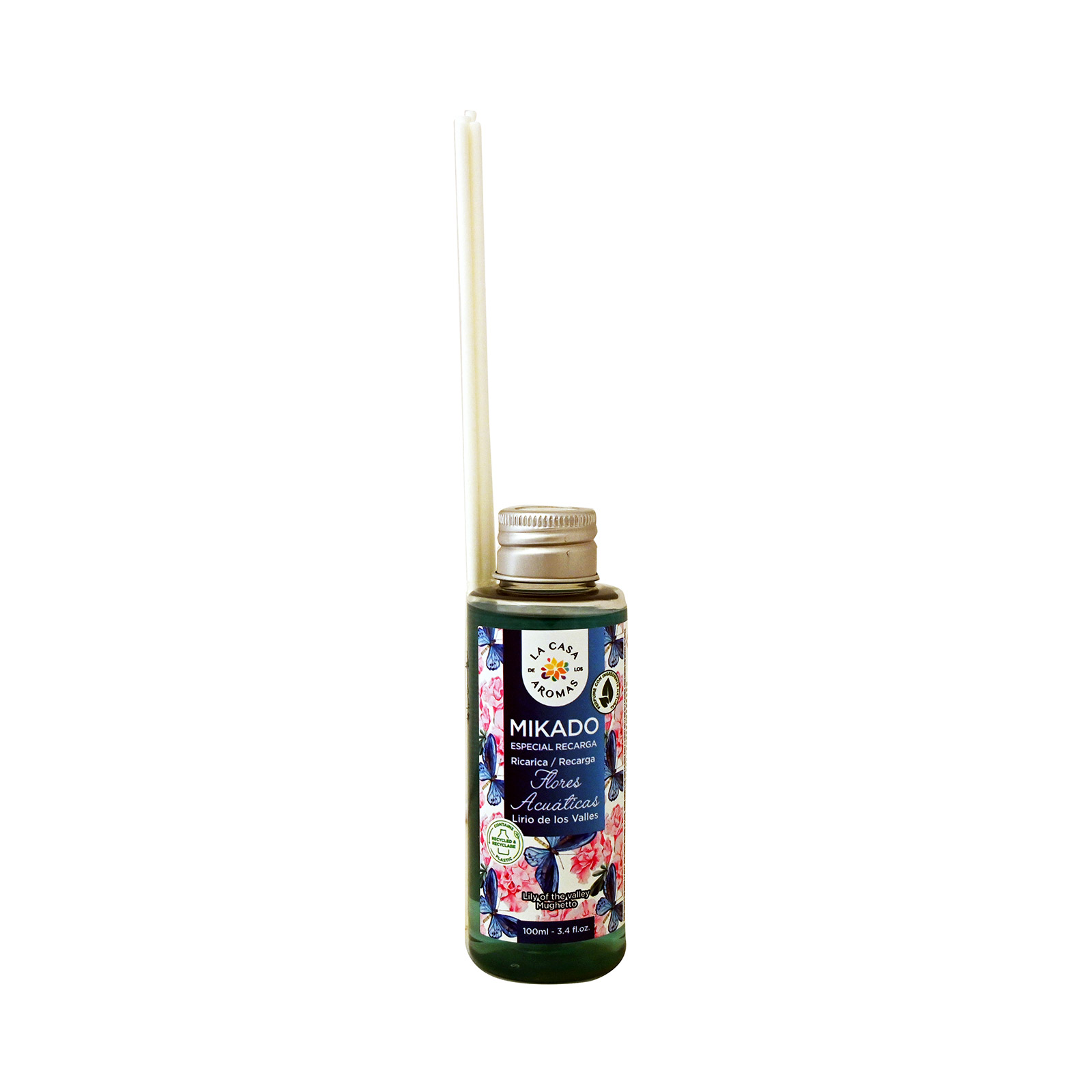La Casa de las Aromas Mikado 047740 ανταλλακτικό άρωμα για stick roses 100ml εικόνα 1