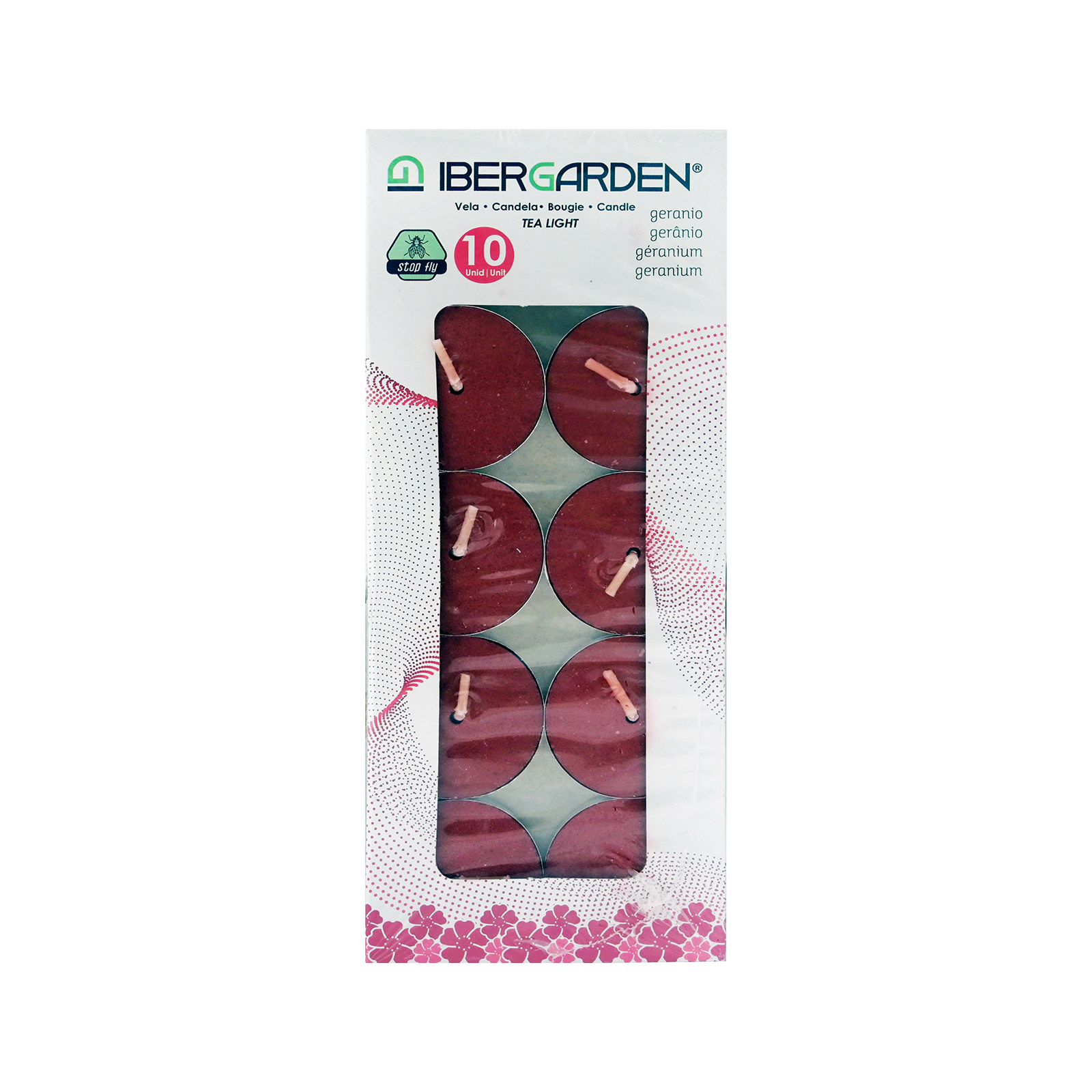 Ibergarden κεριά ρεσω εντομοαπωθητικά geranium 10τεμ εικόνα 1