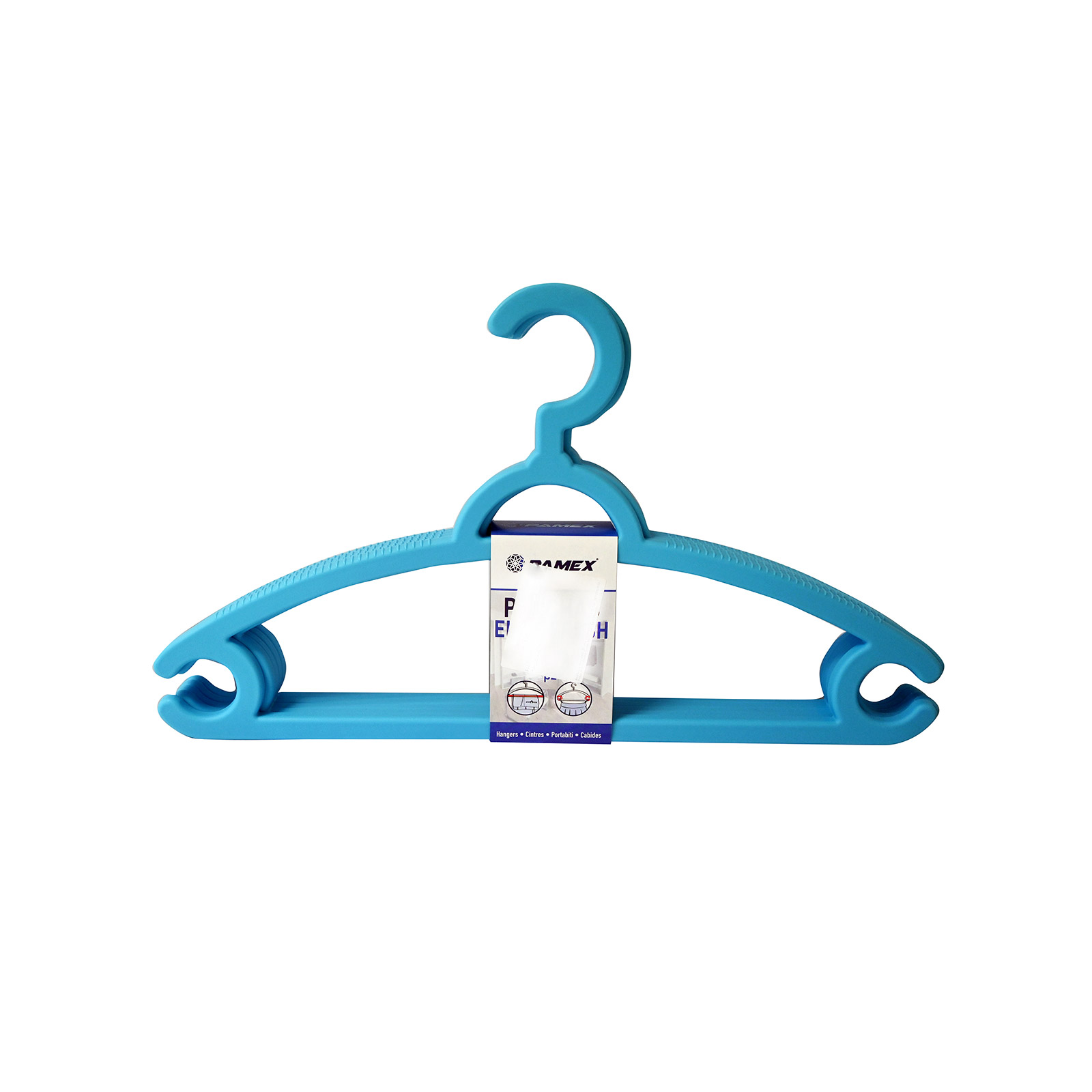 Pamex Elite Fresh κρεμάστρα ντουλάπας γαλάζιο 5τεμ εικόνα 1