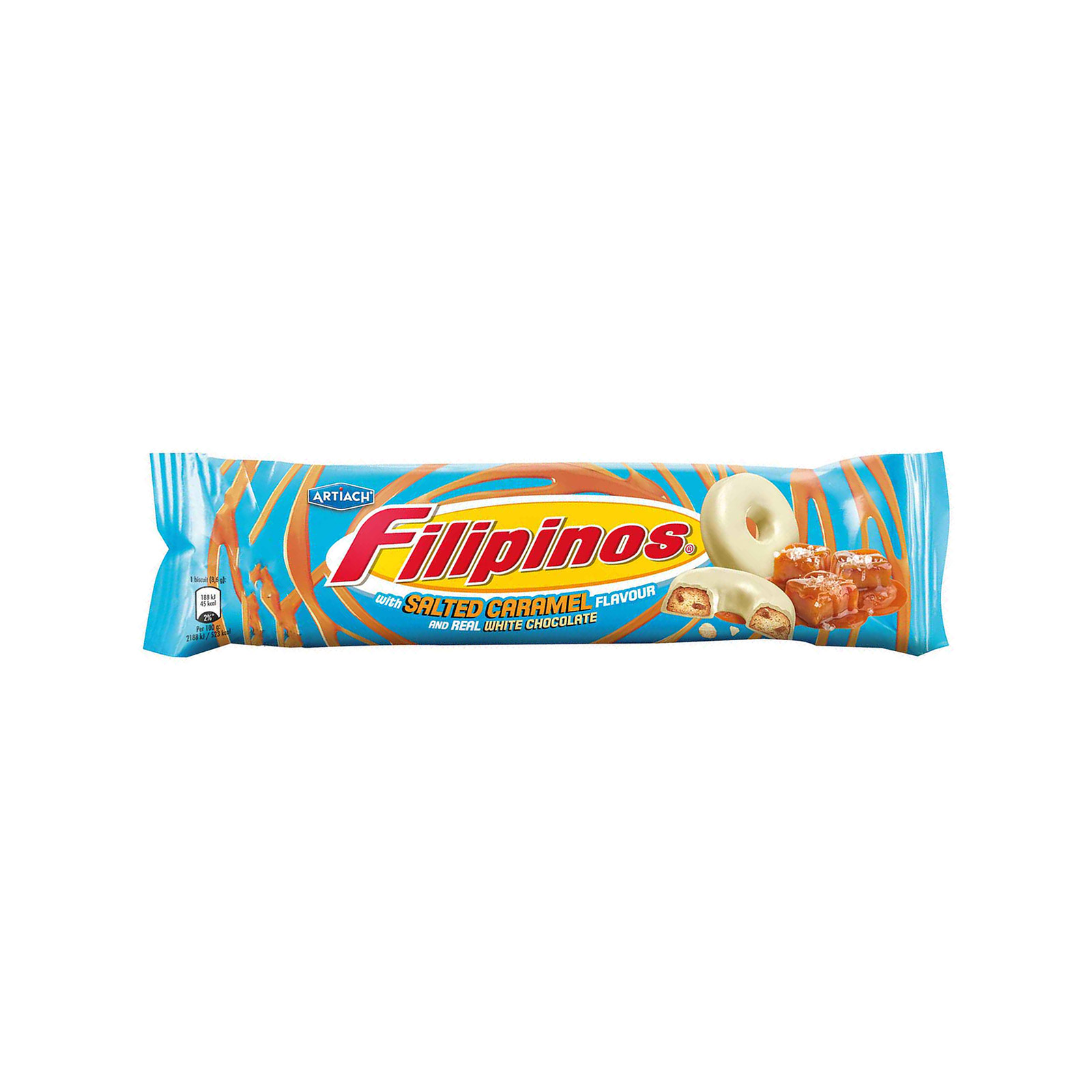 Fillipinos cookies salted caramel & white chocolate 118g image 1