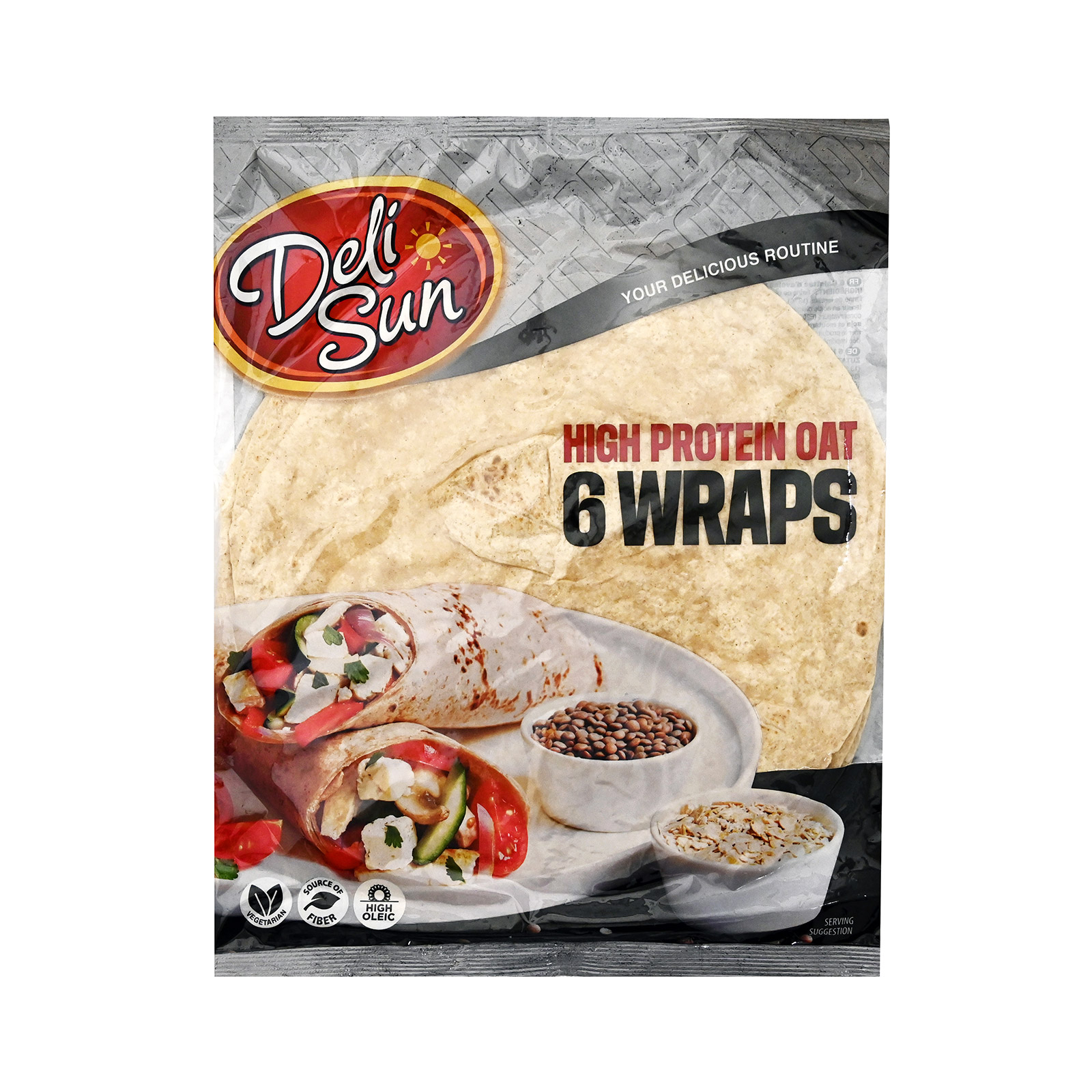 Deli Sun High protein oat tortillas 360g image 1