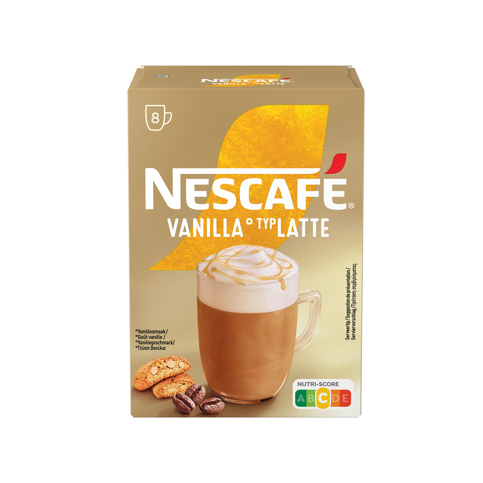 Nescafe στιγμιαίο ρόφημα καφέ vanilla 8x17g εικόνα 1