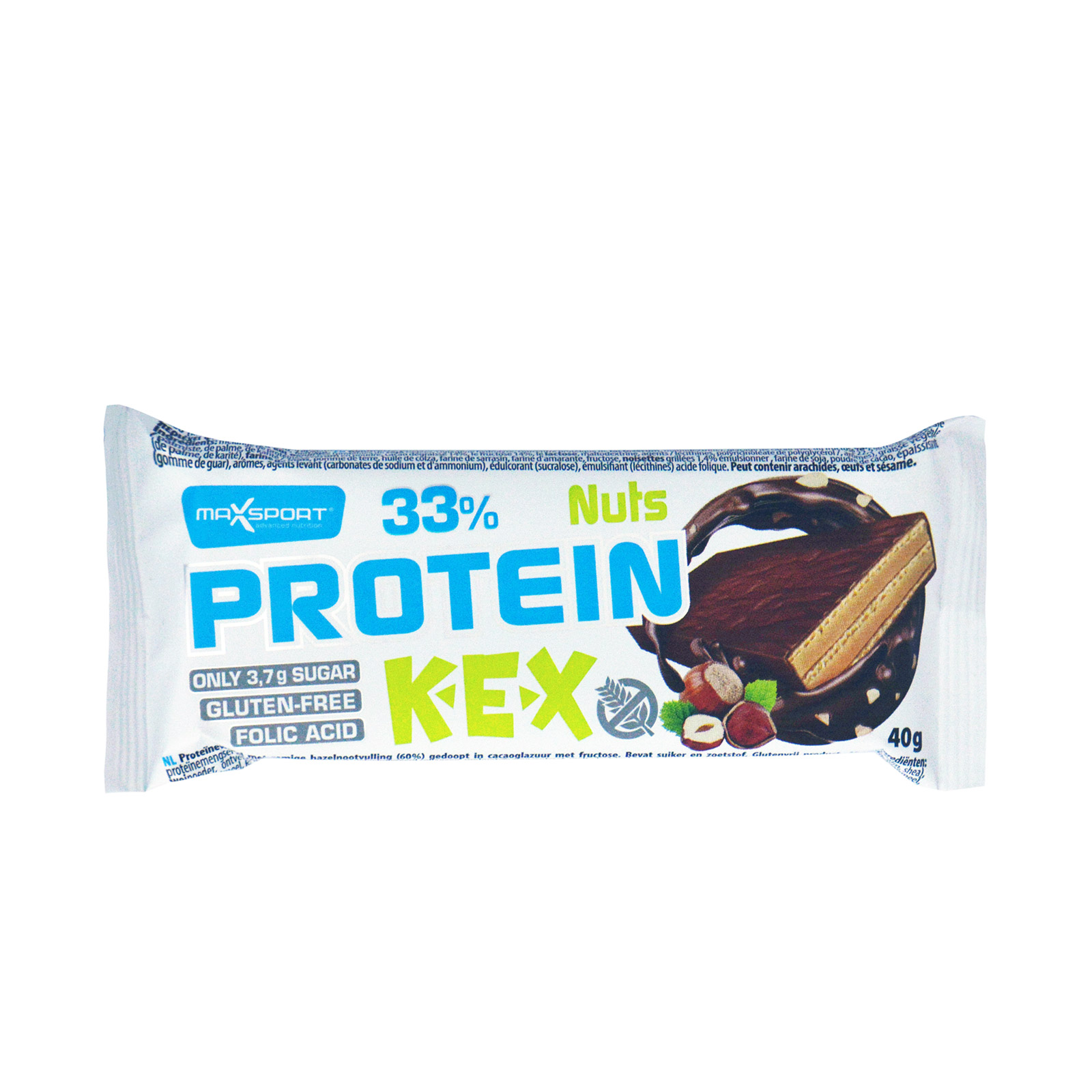 Maxsport Kex Protein protein wafer Nuts 40g image 1