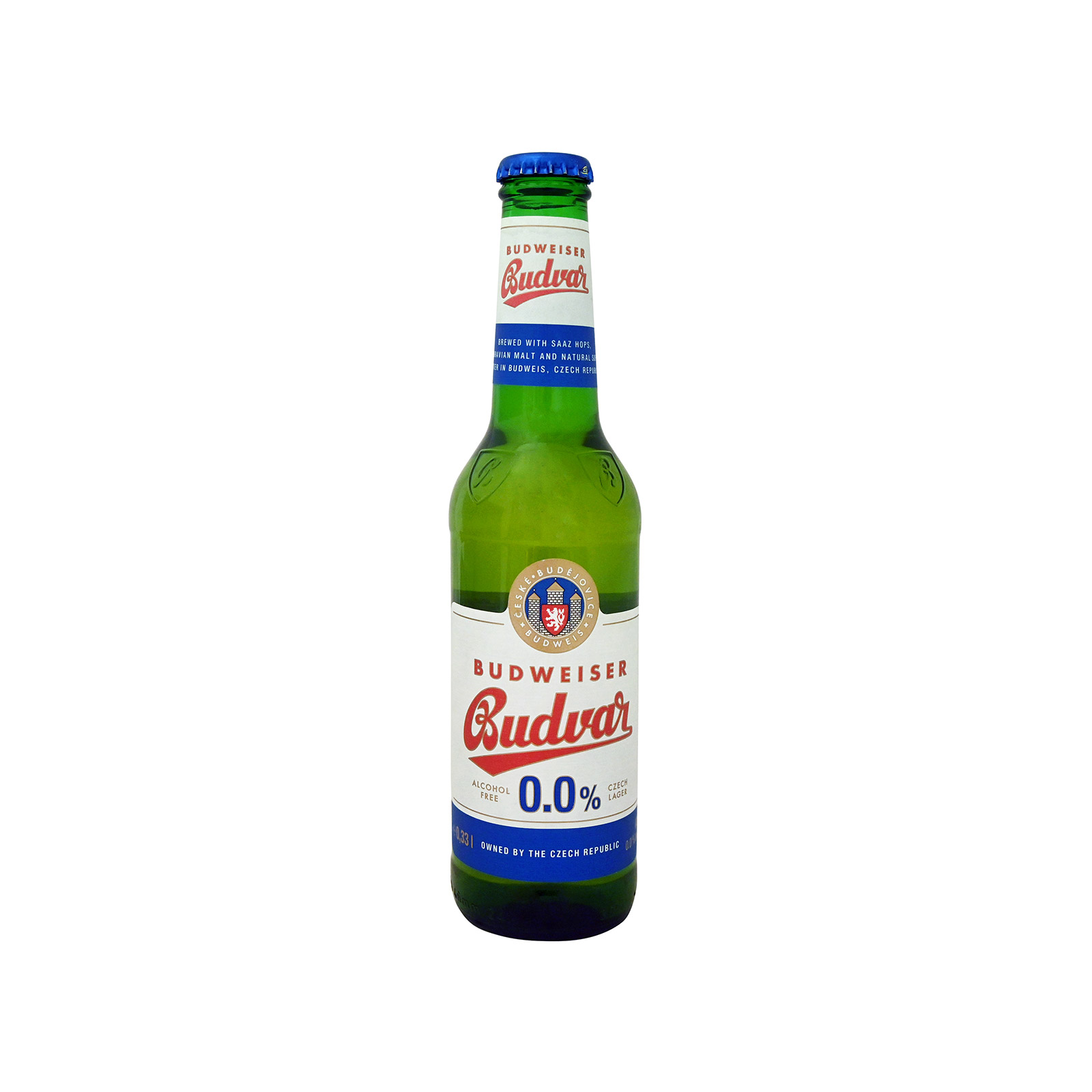 Budvar Budweiser 0.0% μπίρα χωρίς αλκοόλ 330ml εικόνα 1