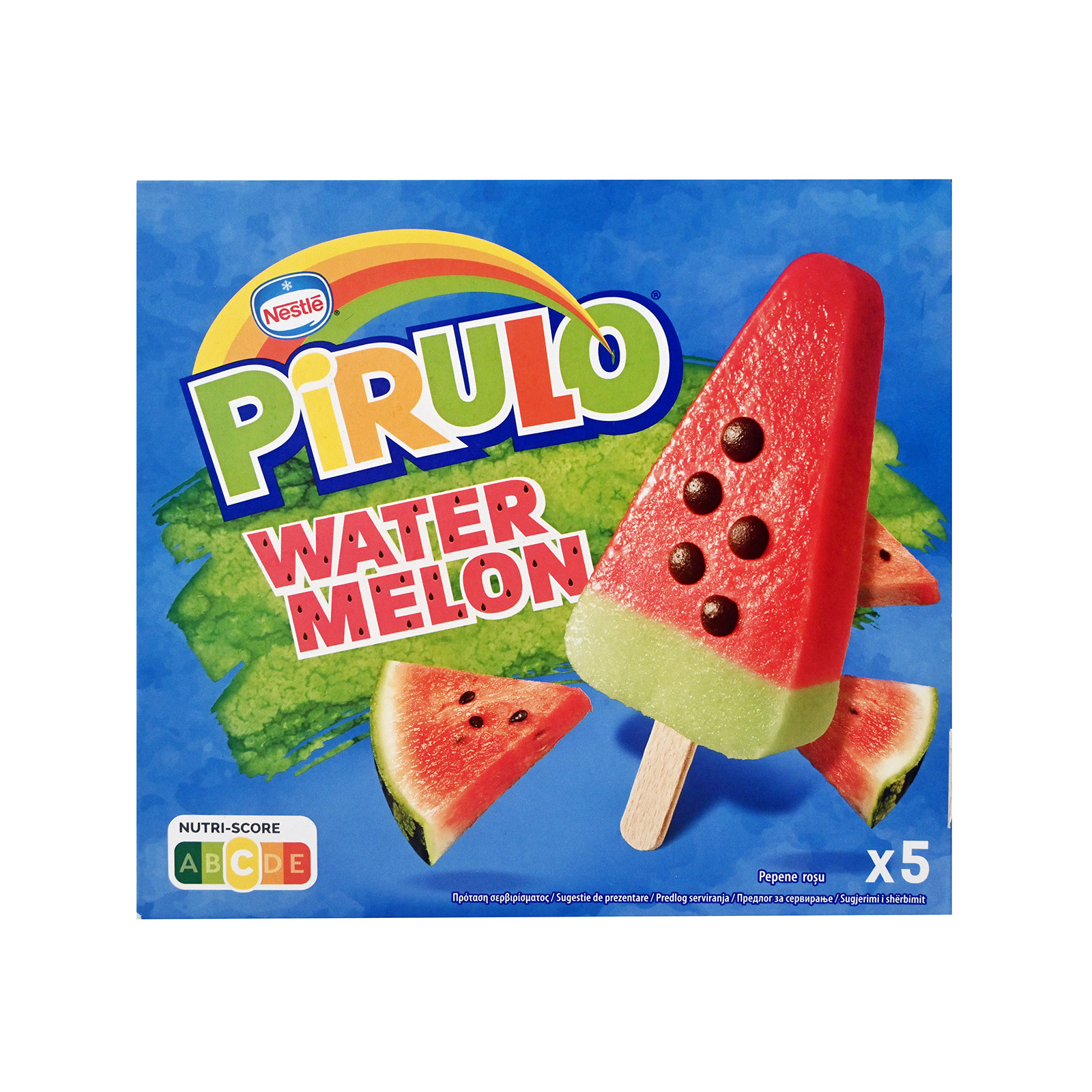Pirulo παγωτό πολυσυσκευασία καρπούζι ξυλάκι 5x73ml εικόνα 1