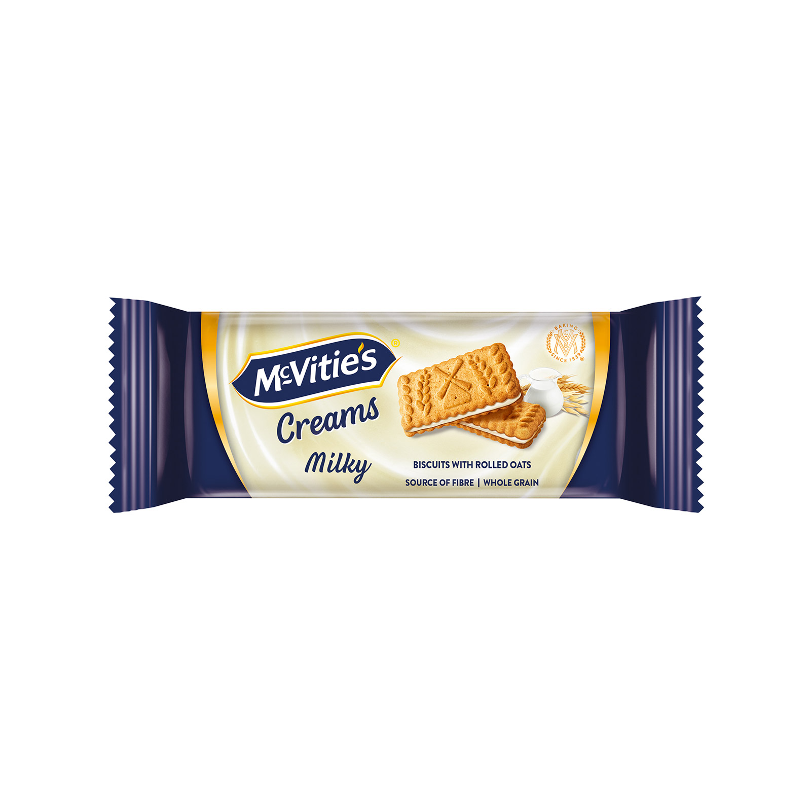 McVitie’s Creams μπισκότα milky cream 100g εικόνα 1