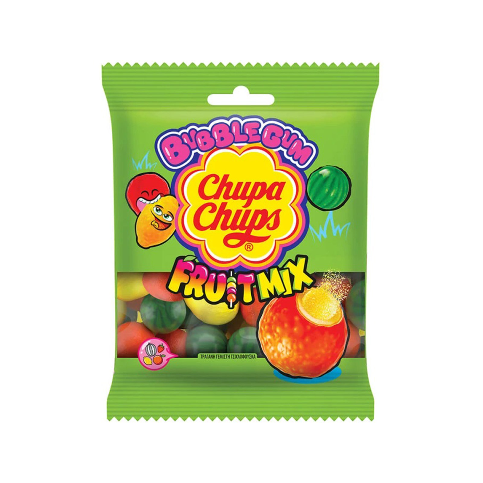Chupa Chups τσιχλόφουσκα fruit mix 80g εικόνα 1