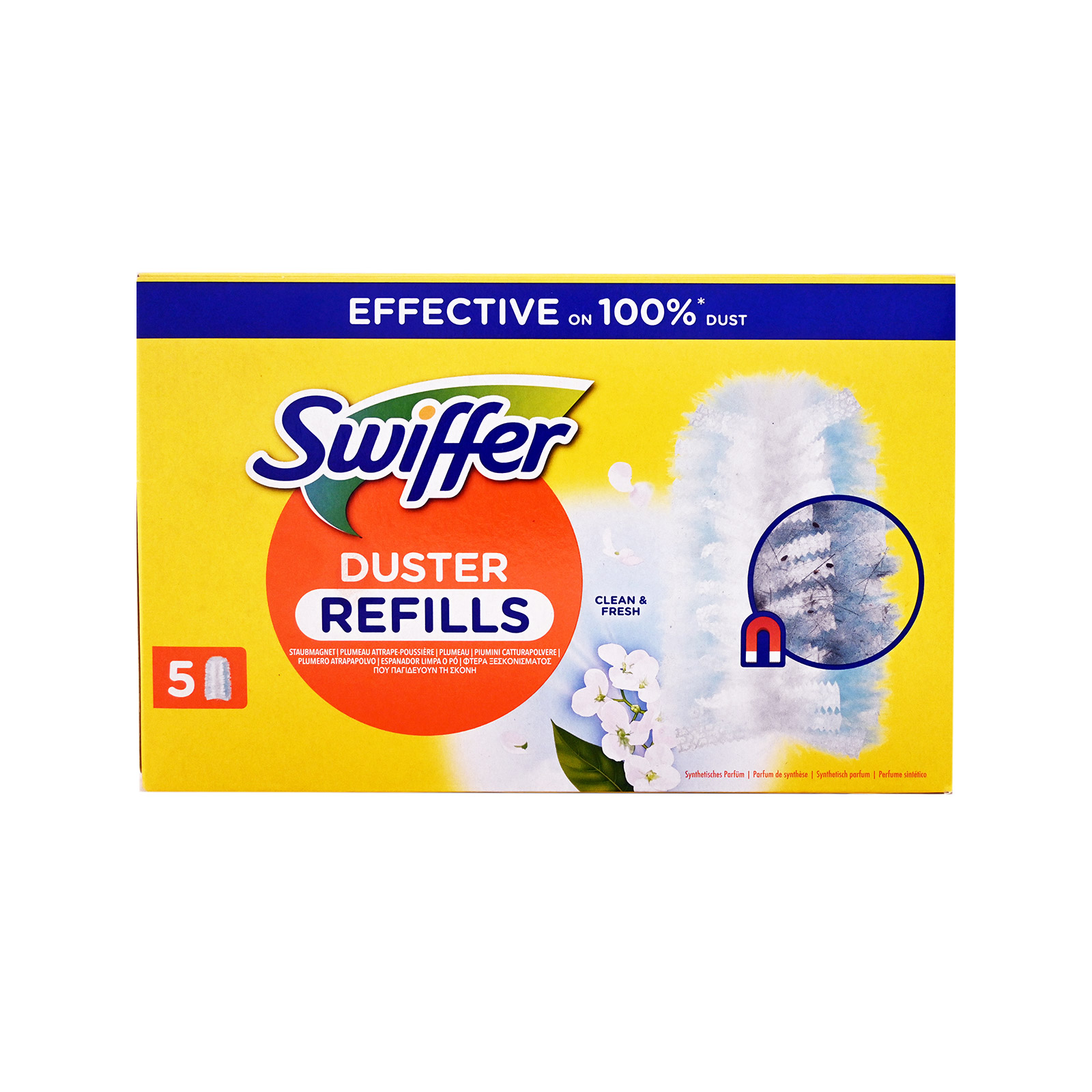 Swiffer Duster φτερά ξεσκονίσματος ανταλλακτικά clean & fresh 5τεμ εικόνα 1